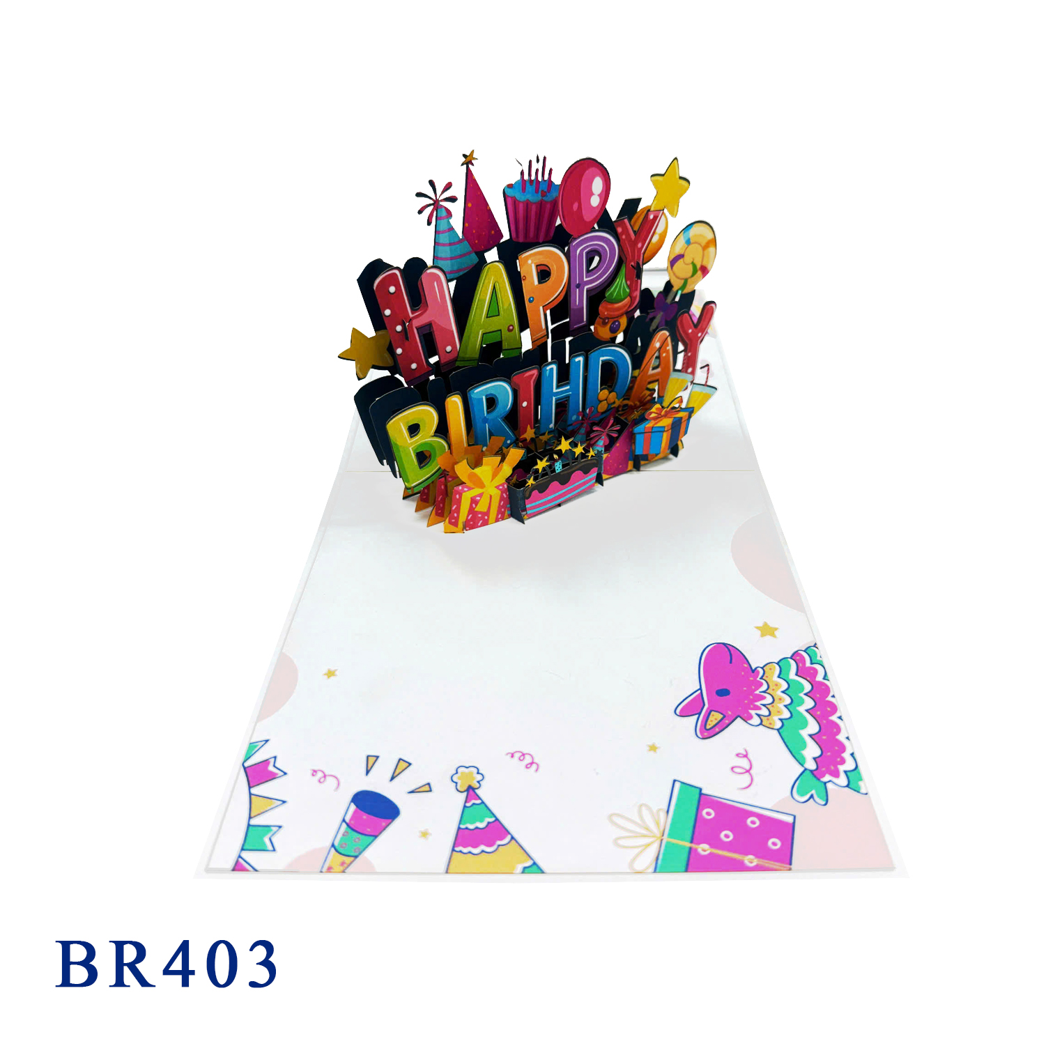 Happy Birthday 3D Pop Up Greeting Card