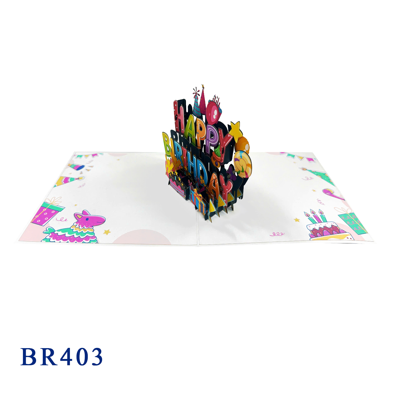 Happy Birthday 3D Pop Up Greeting Card