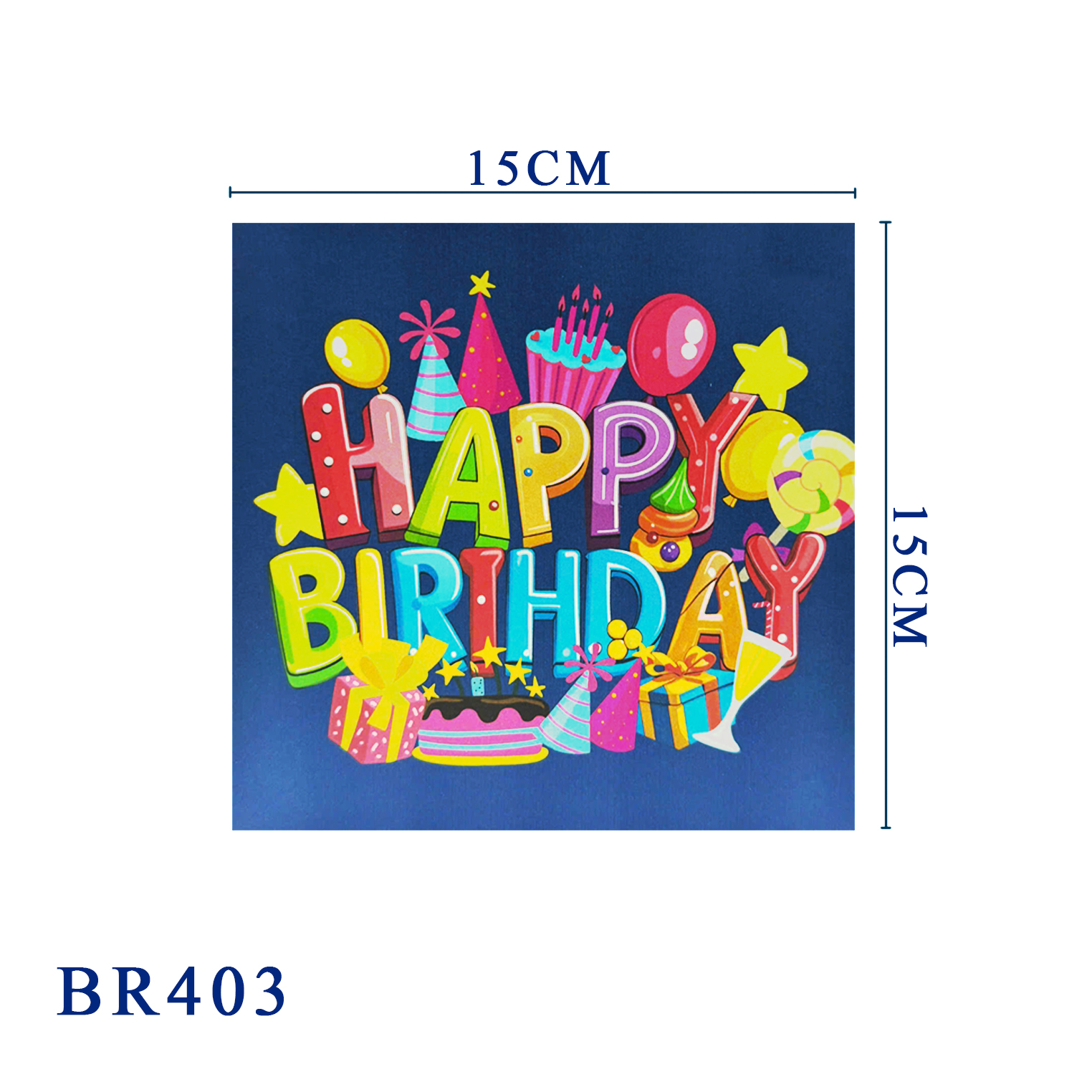Happy Birthday 3D Pop Up Greeting Card