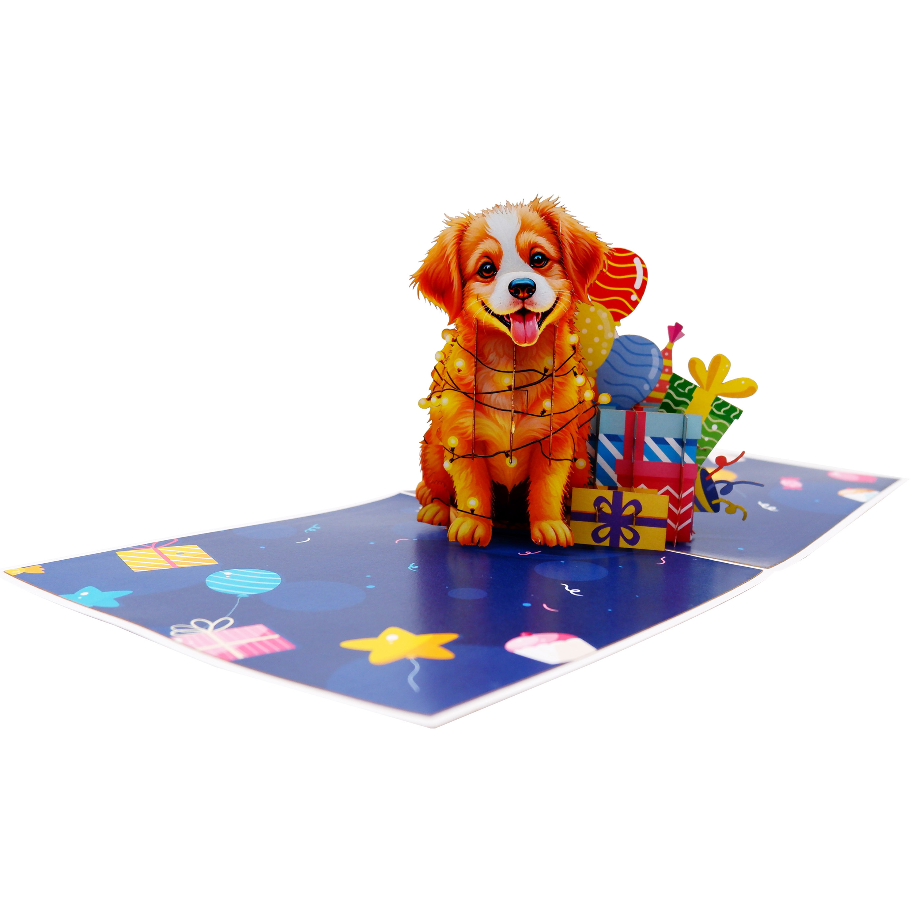 Happy Birthday Puppy Pop Up Card | Handmade 3D Birthday Greeting Card