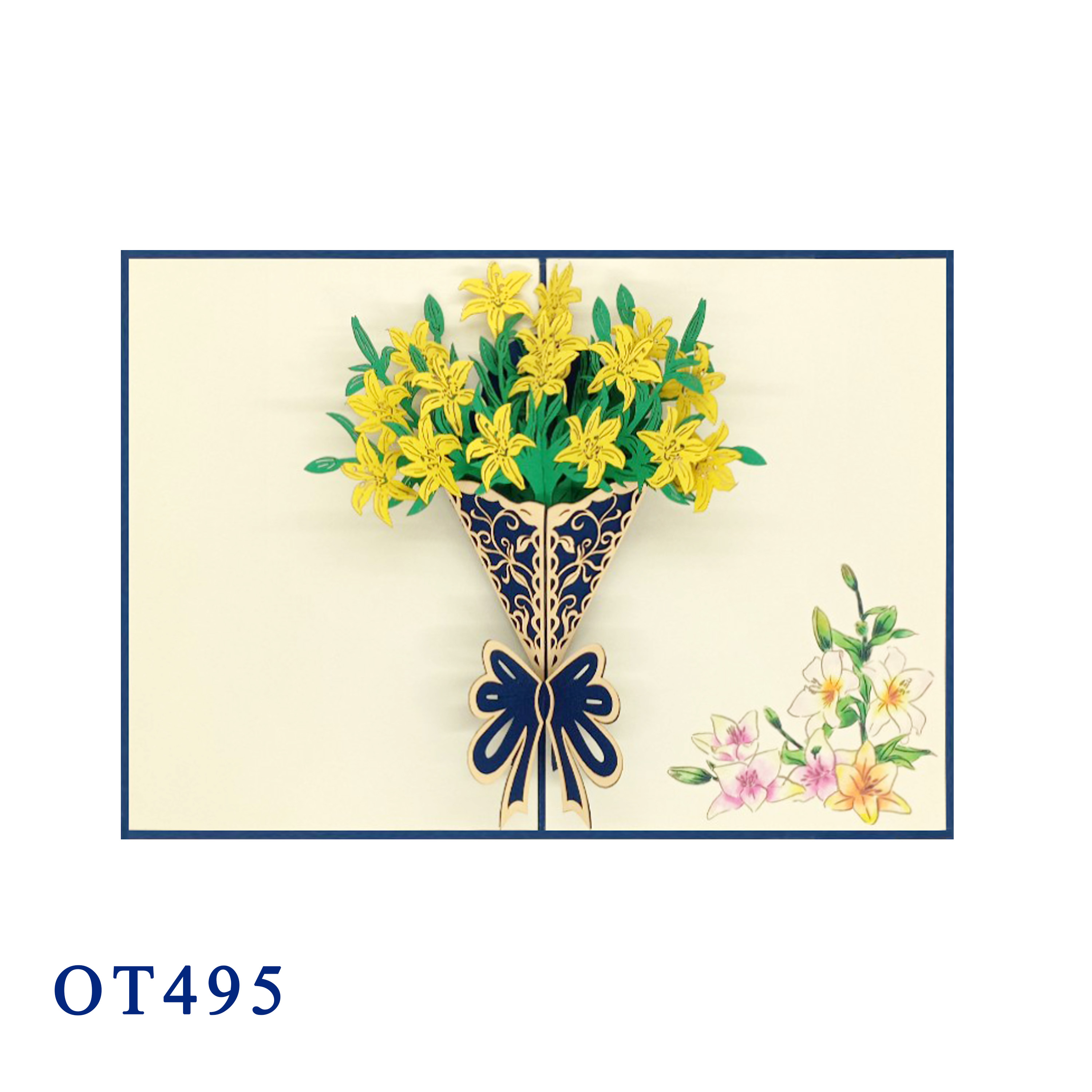 Lily Bouquet Pop Up Card