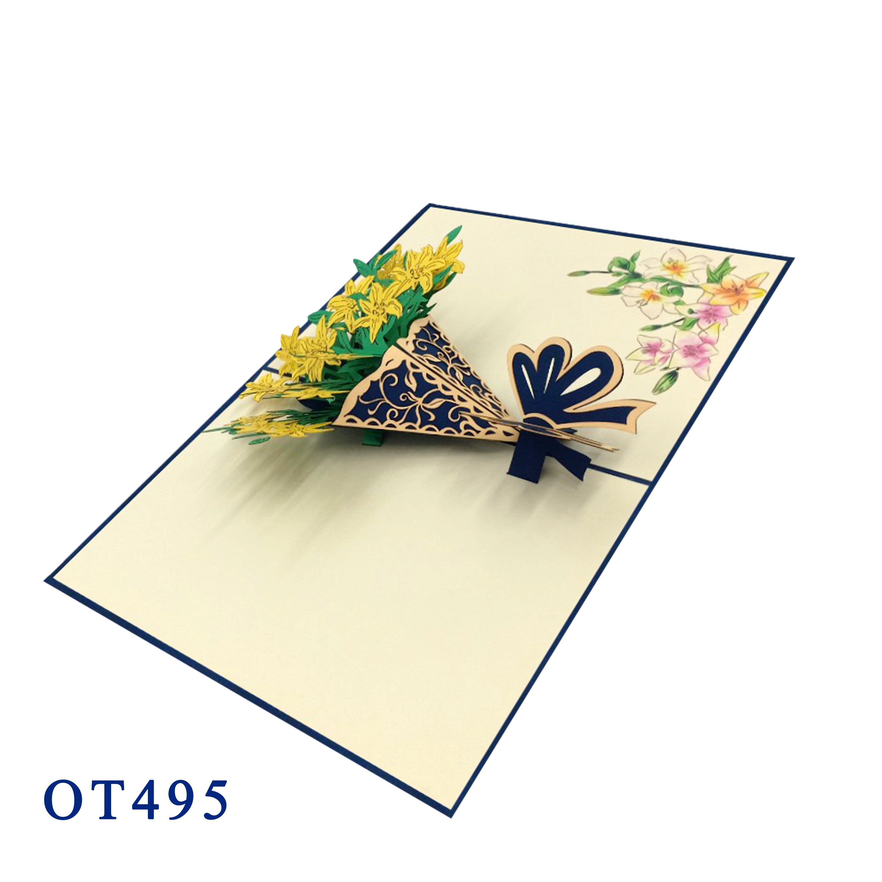 Lily Bouquet Pop Up Card