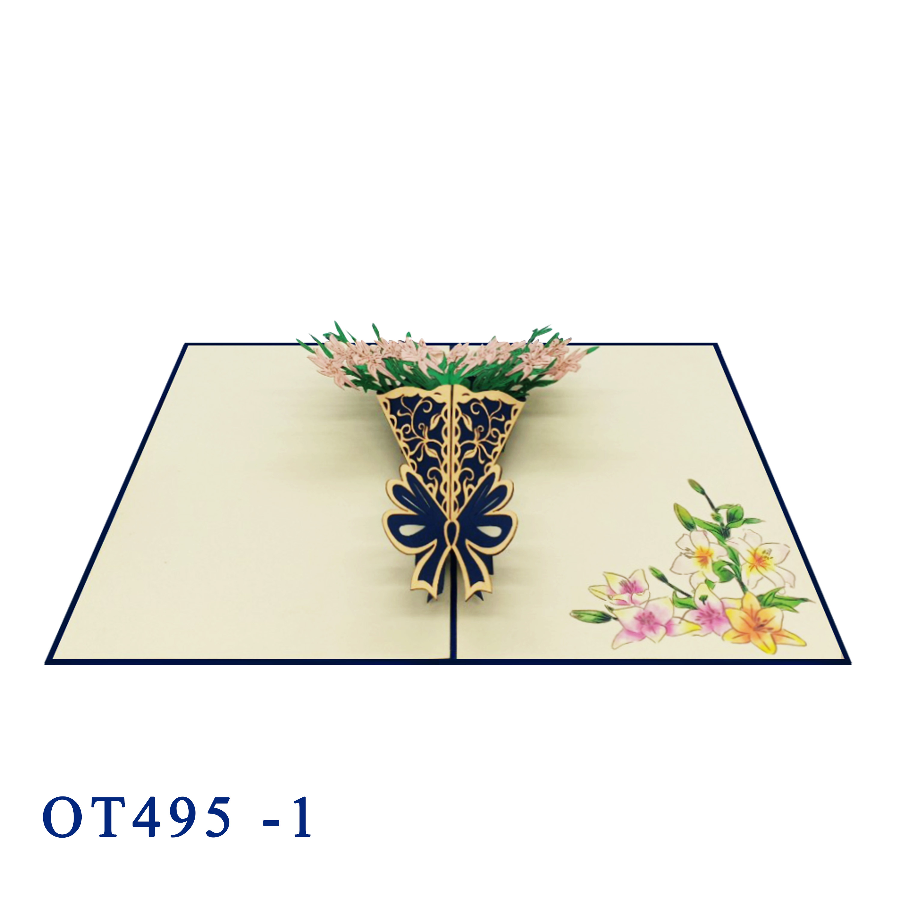 Lily Bouquet Pop Up Card