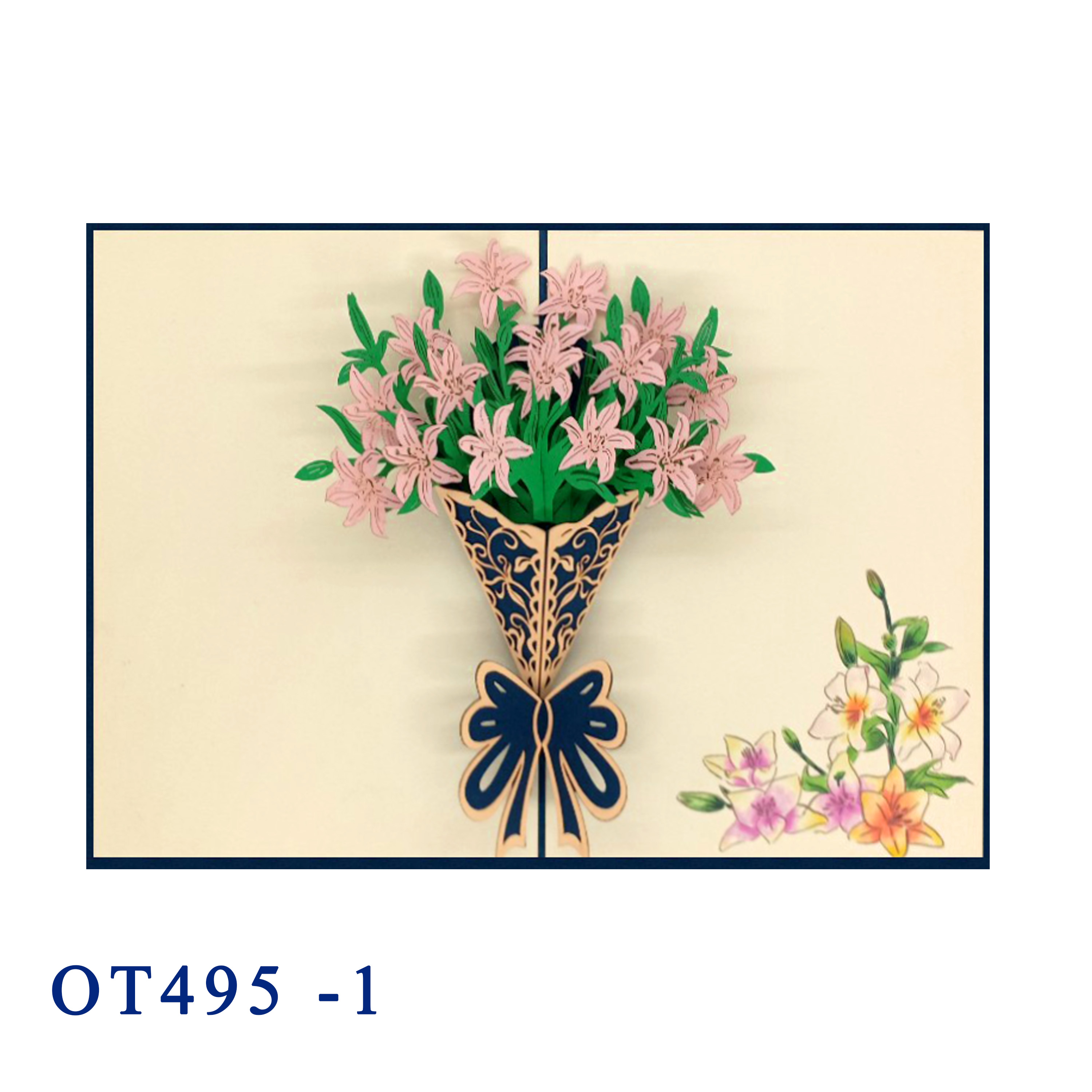 Lily Bouquet Pop Up Card
