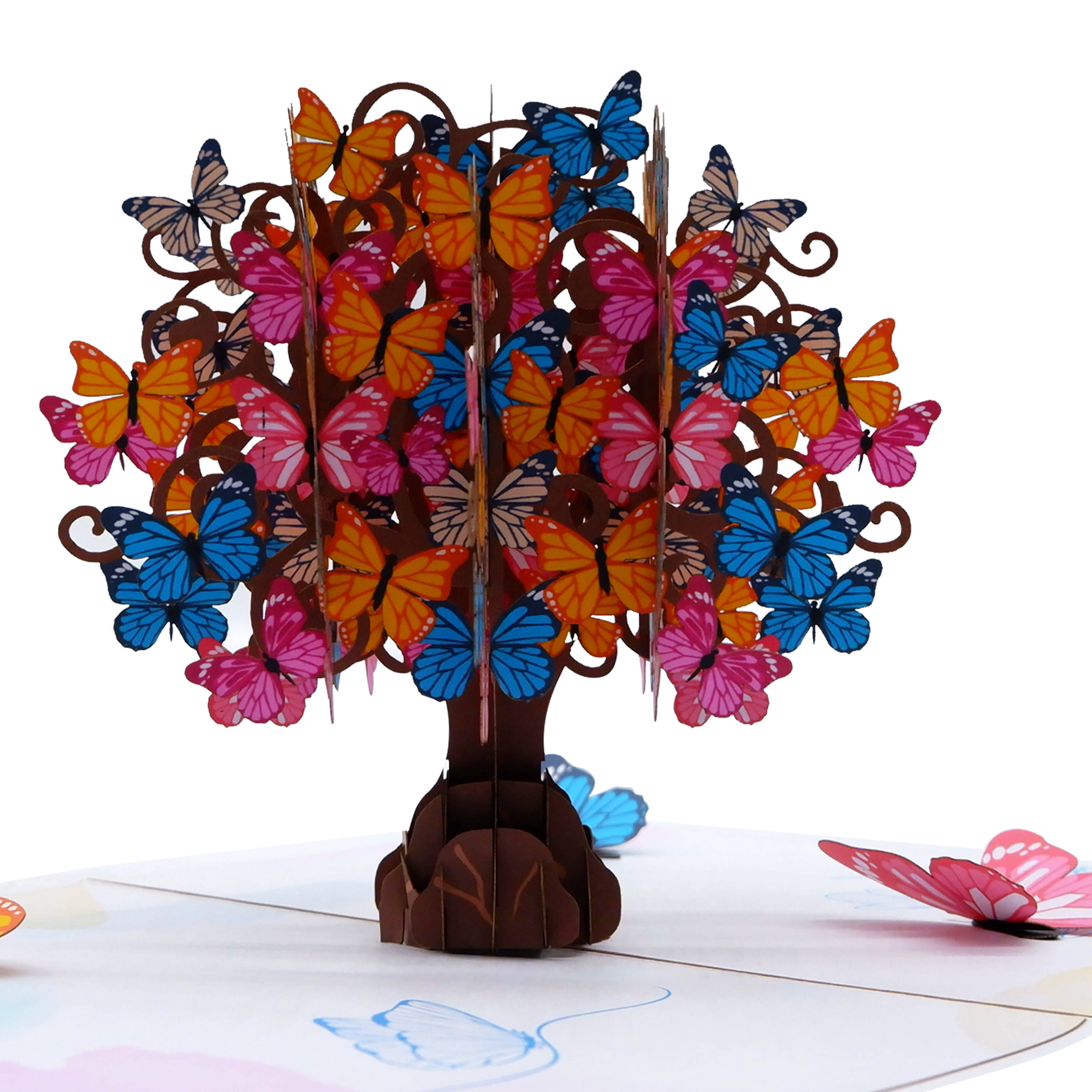 Butterflies Tree Pop Up Card