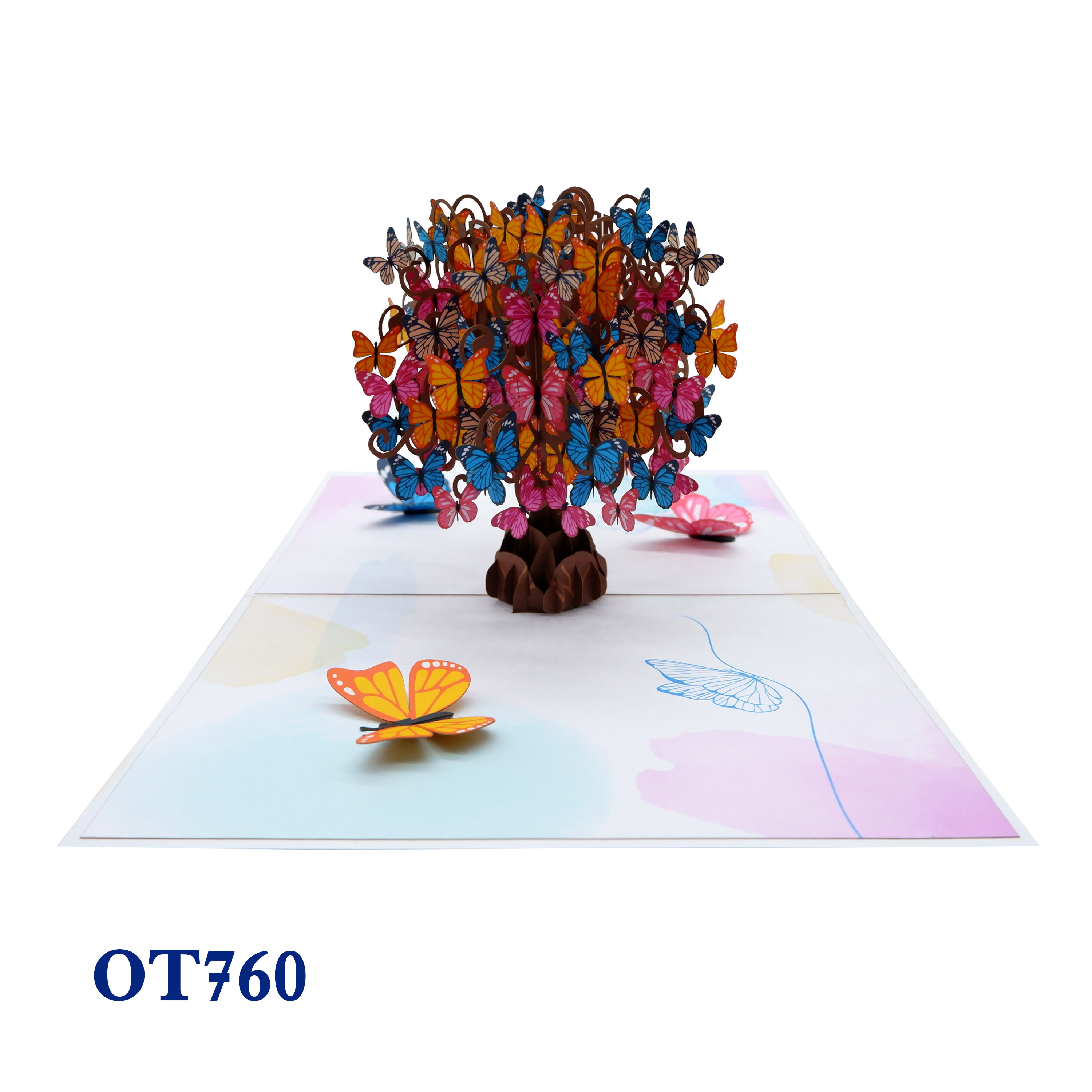 Butterflies Tree Pop Up Card