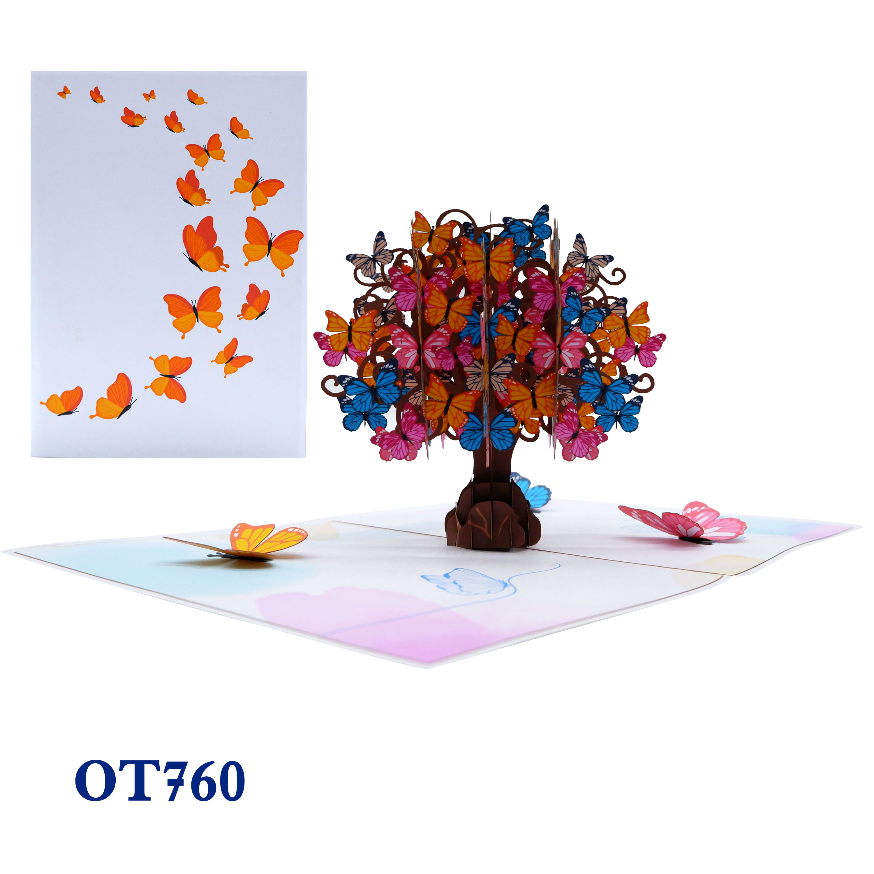 Butterflies Tree Pop Up Card