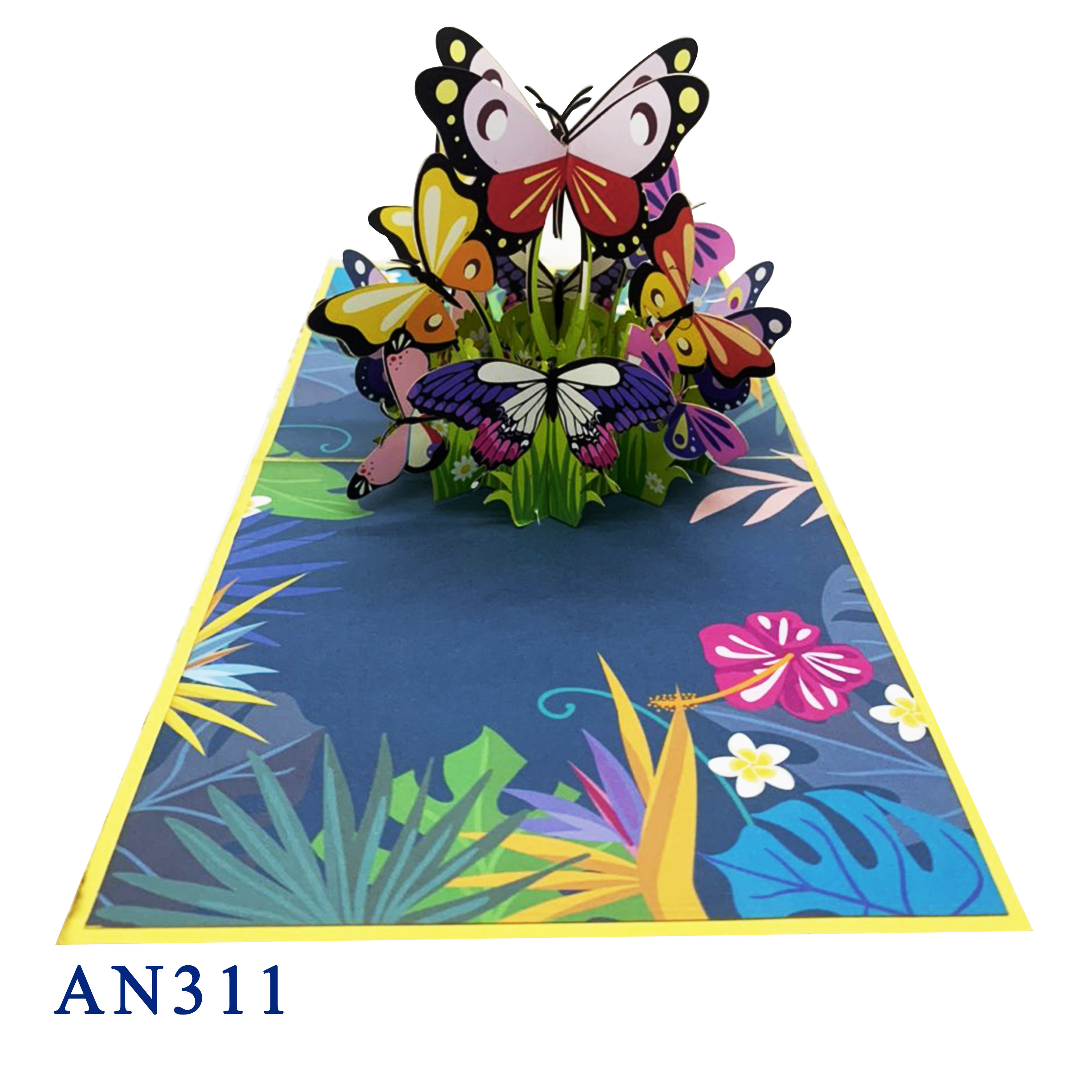 Butterflies Pop Up 3D Greeting Card