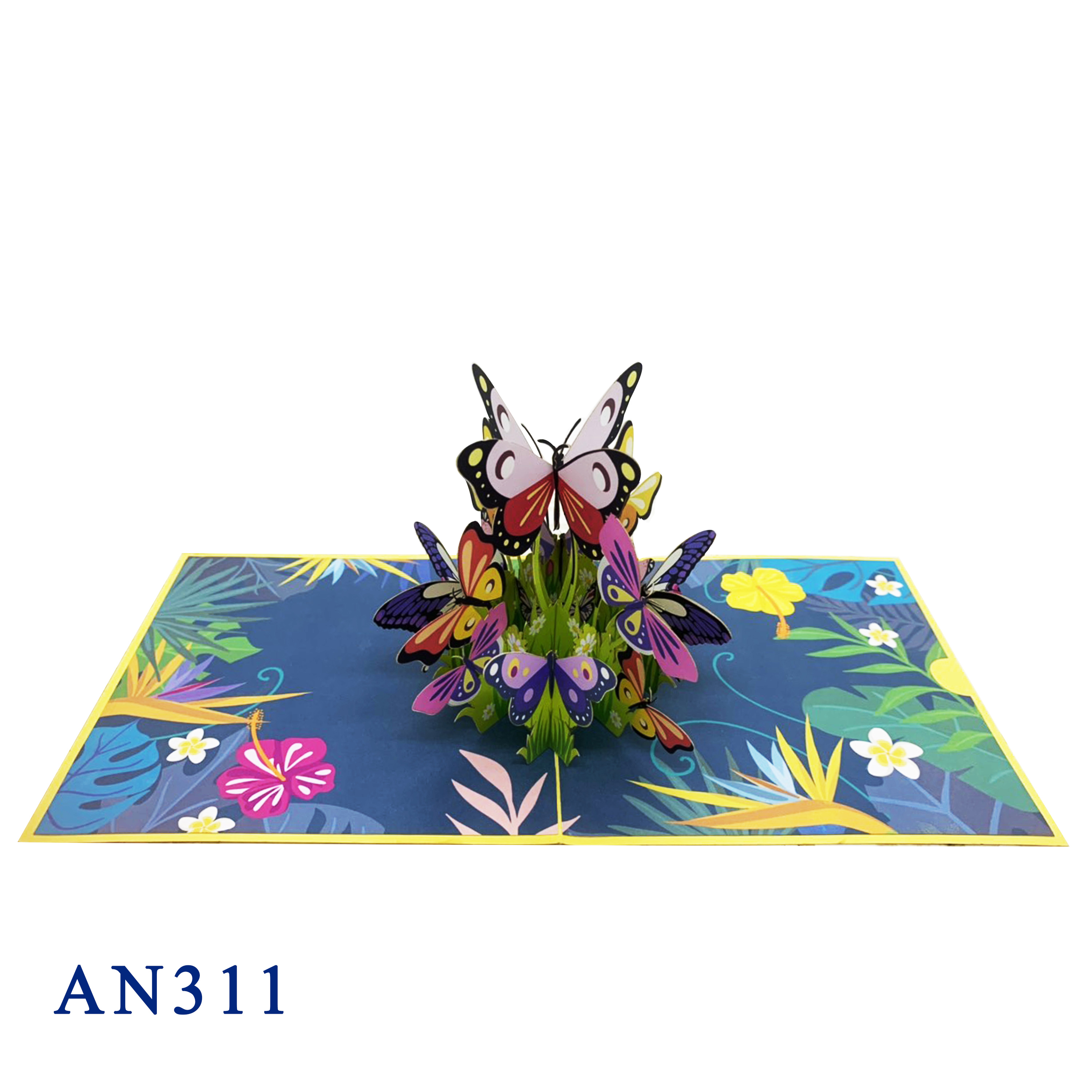 Butterflies Pop Up 3D Greeting Card
