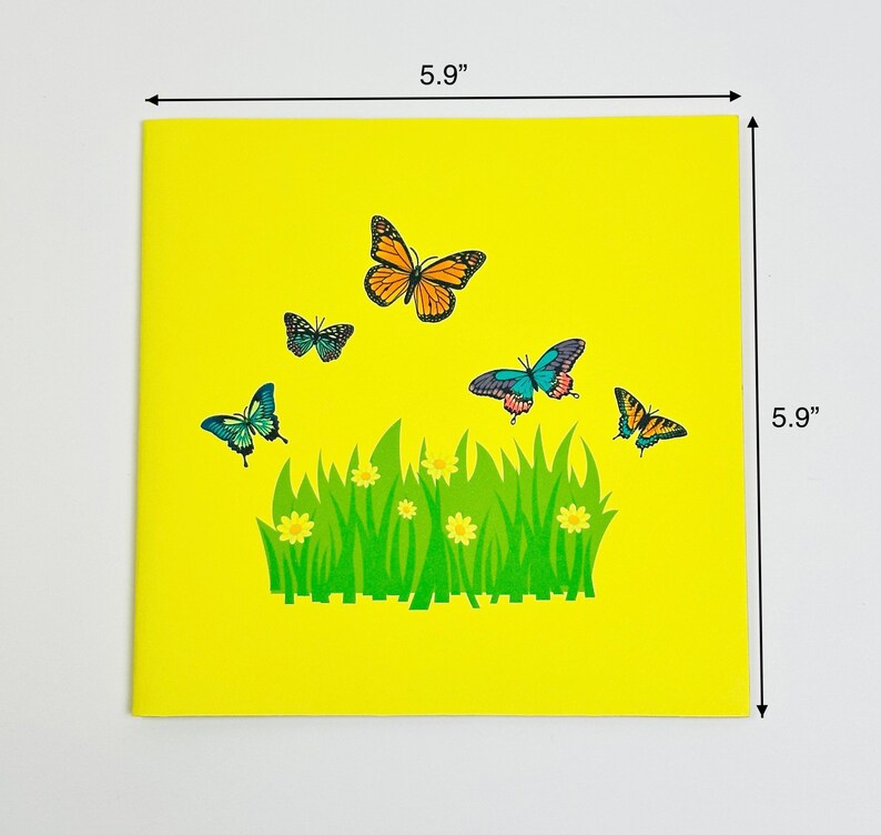 Butterflies Pop Up 3D Greeting Card