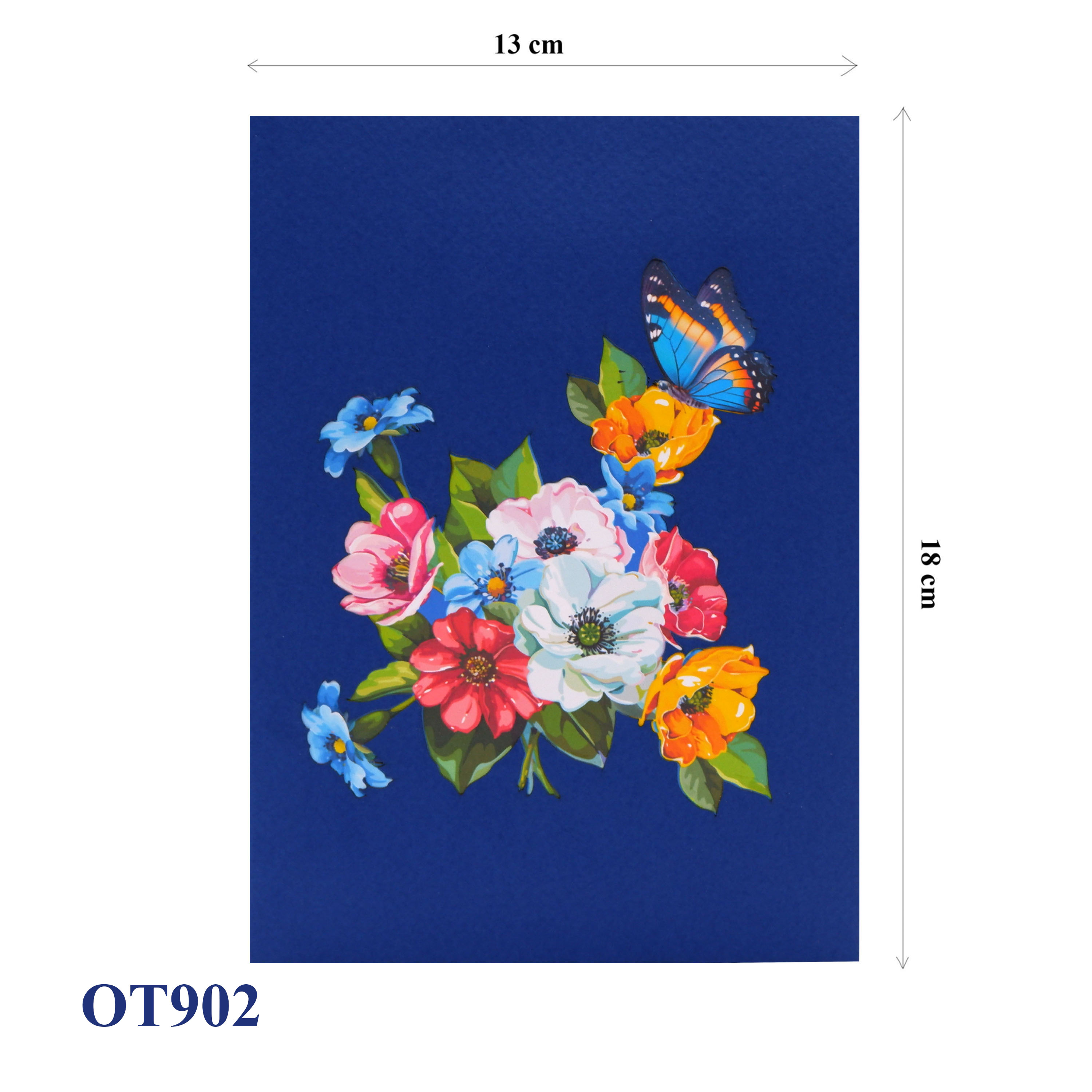 Flowers Butterfly Pop Up Card