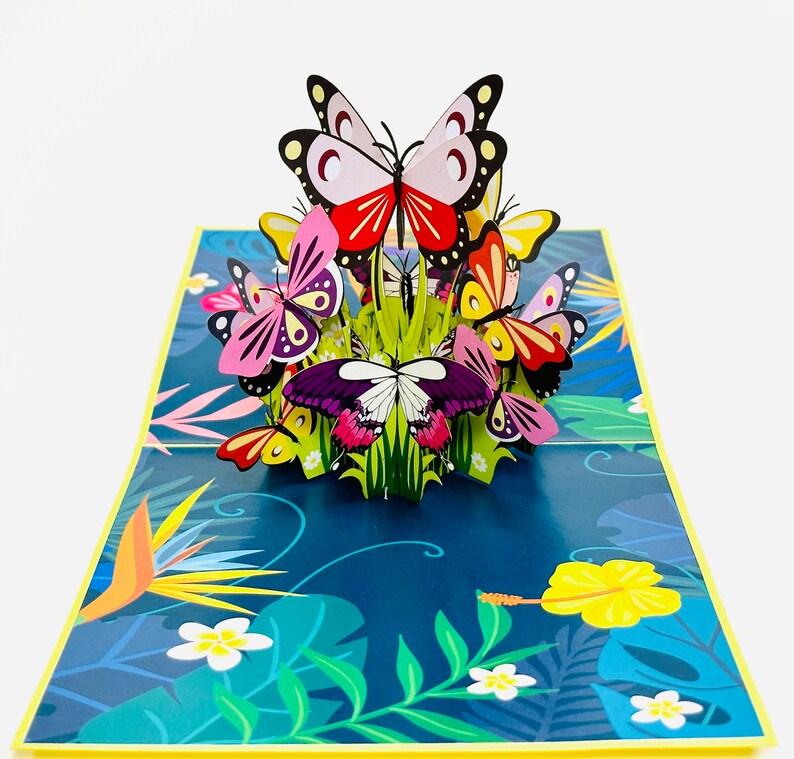Butterflies Pop Up 3D Greeting Card