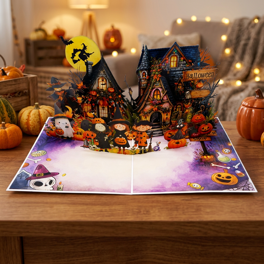 Halloween 3D Pop Up Greeting Card