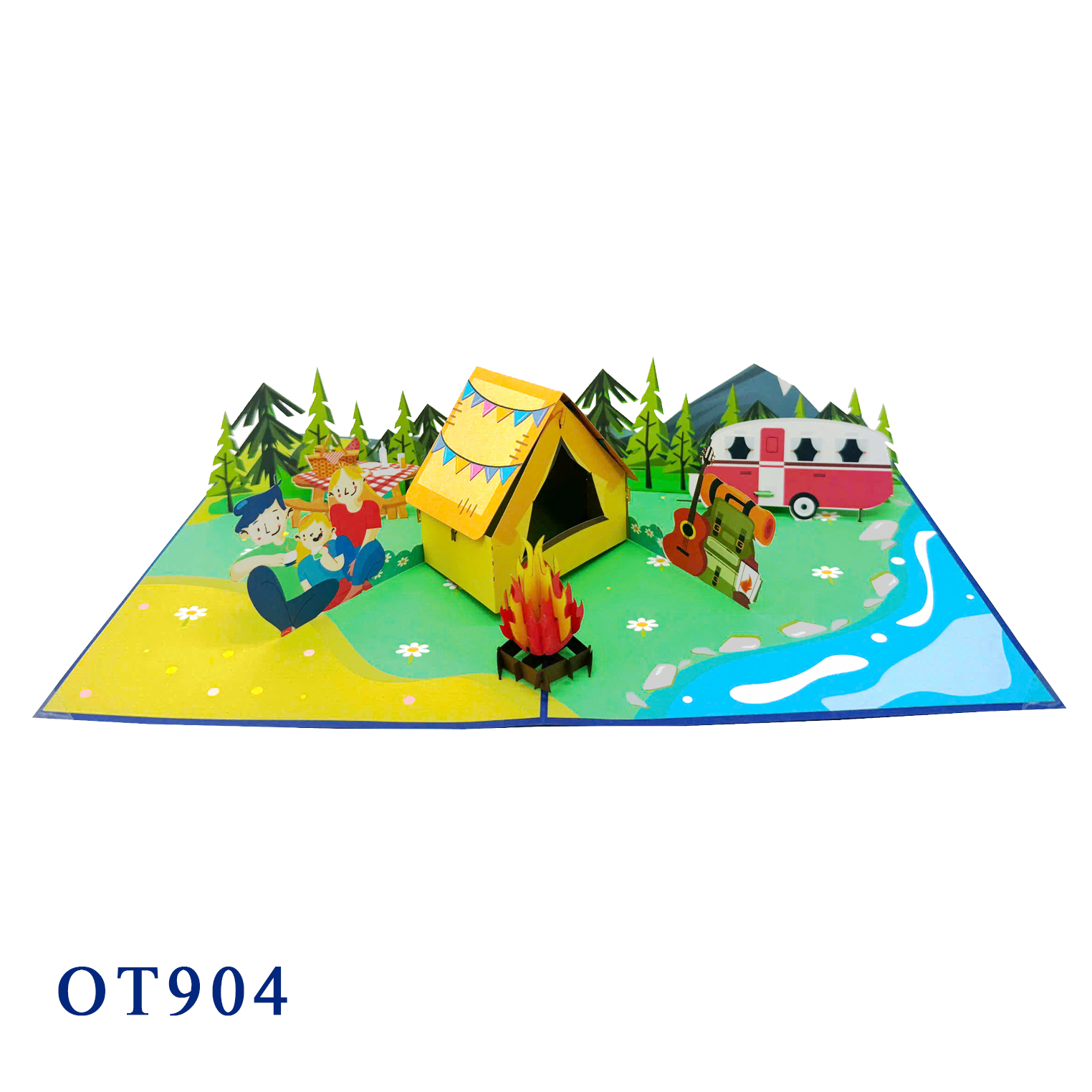 Camping Pop Up Card