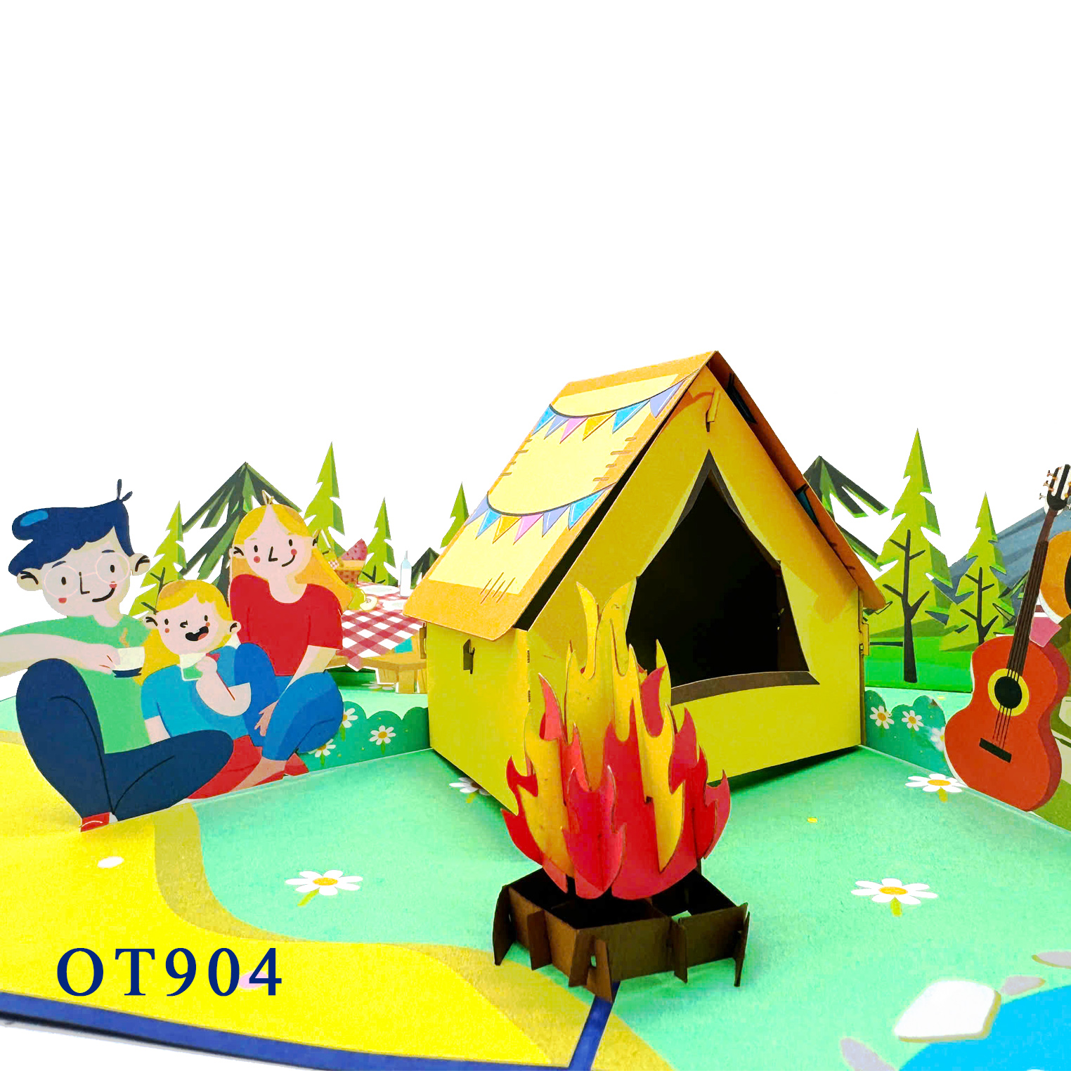 Camping Pop Up Card