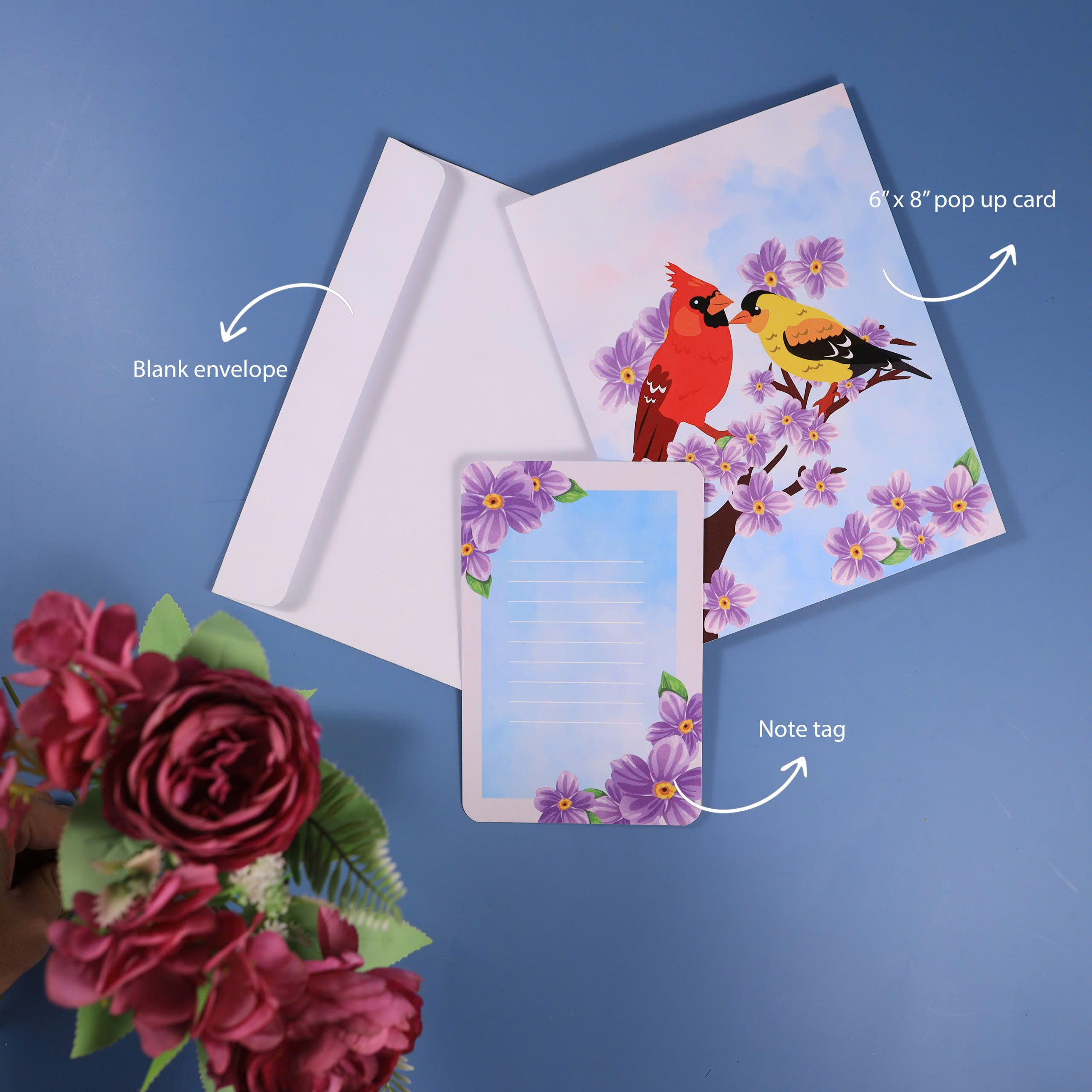 Songbird Pop-up Card – A Touch of Nature’s Beauty in Your Hands
