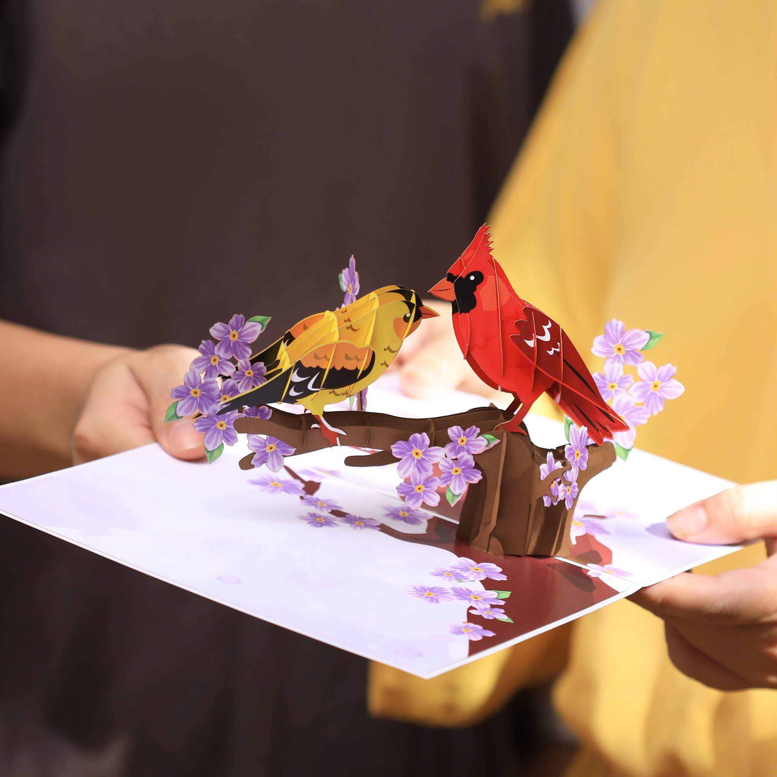 Songbird Pop-up Card – A Touch of Nature’s Beauty in Your Hands