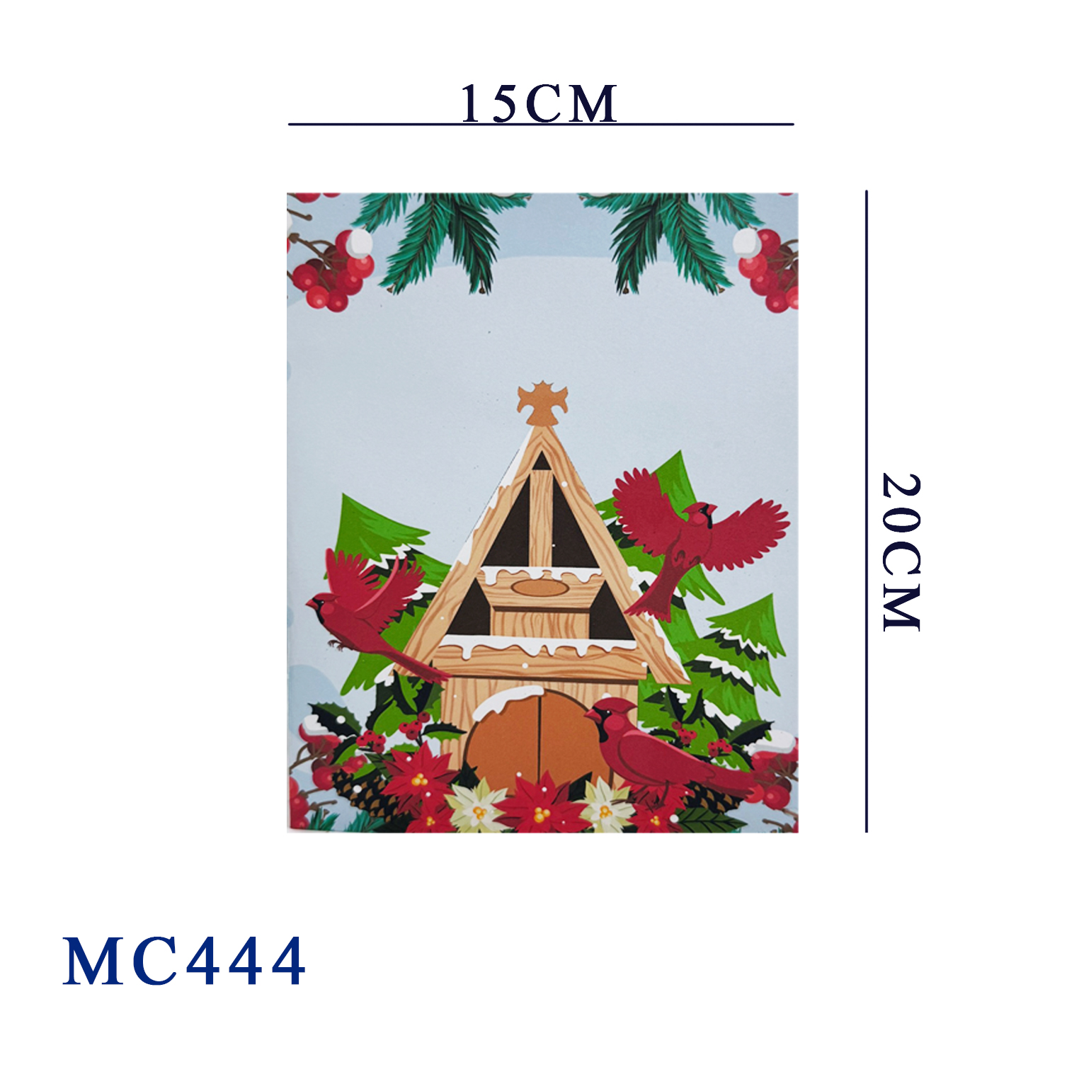 Cardinals Christmas Holiday Pop Up Card