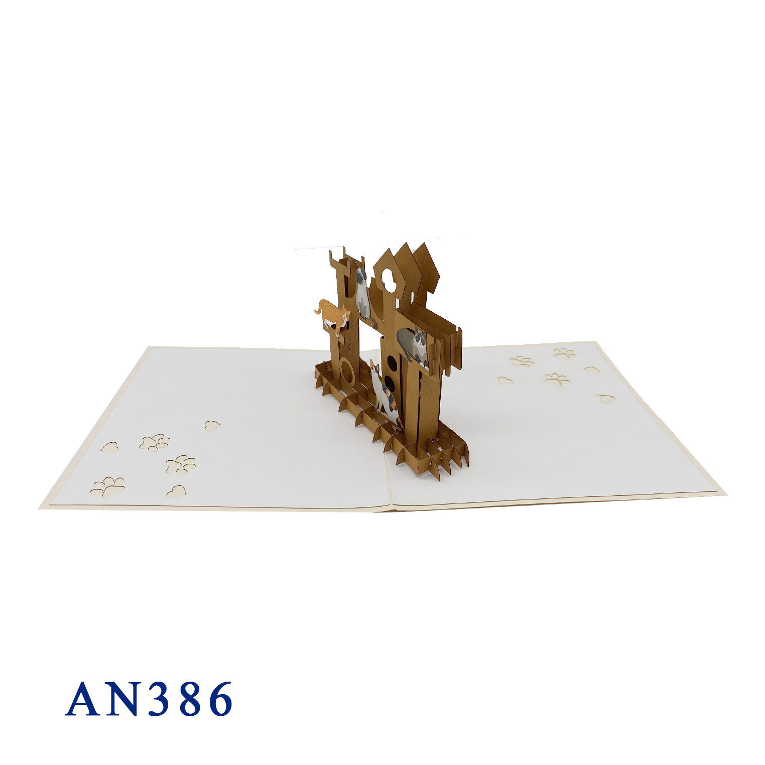 Cat House Pop Up Card