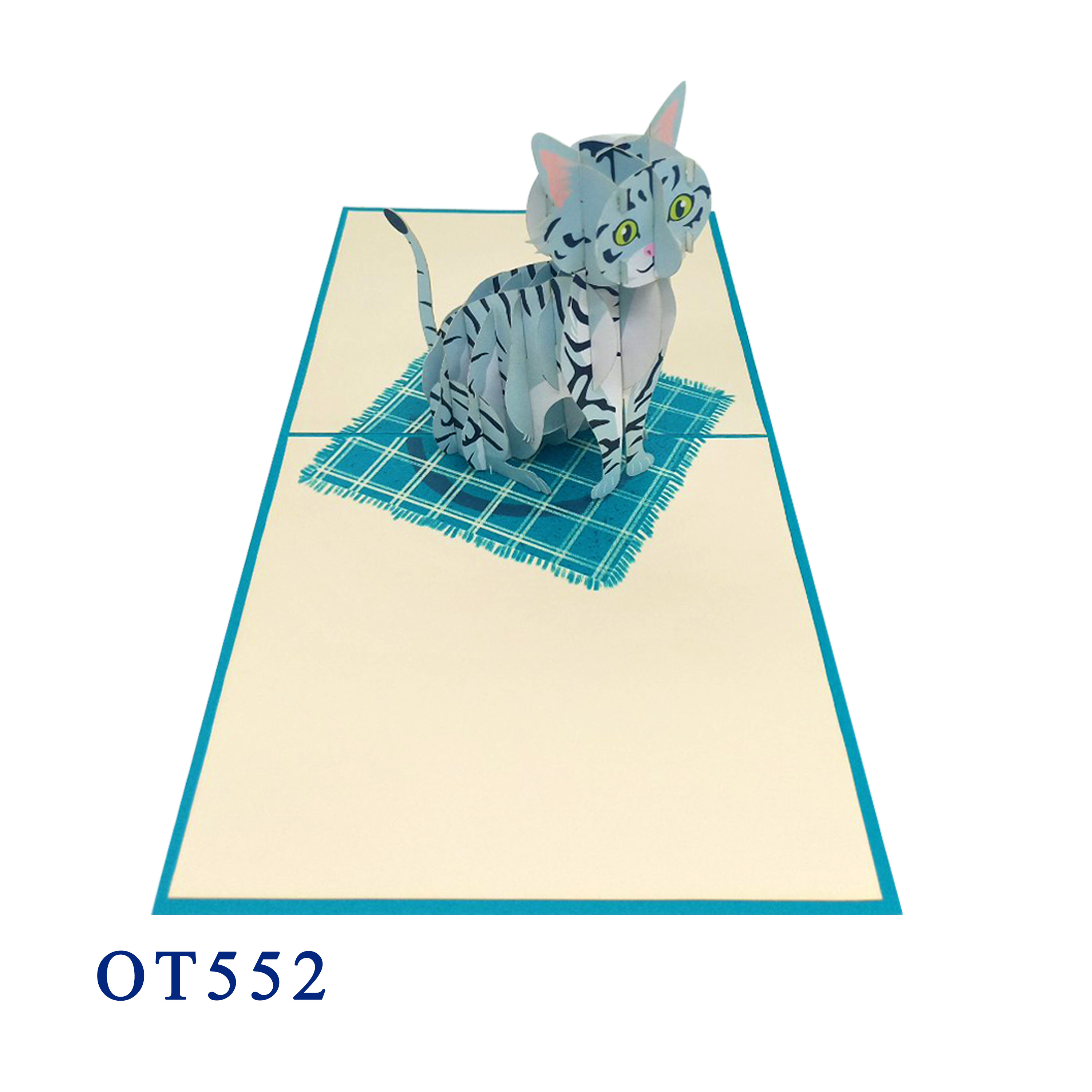 American Shorthair Cat Pop Up Card