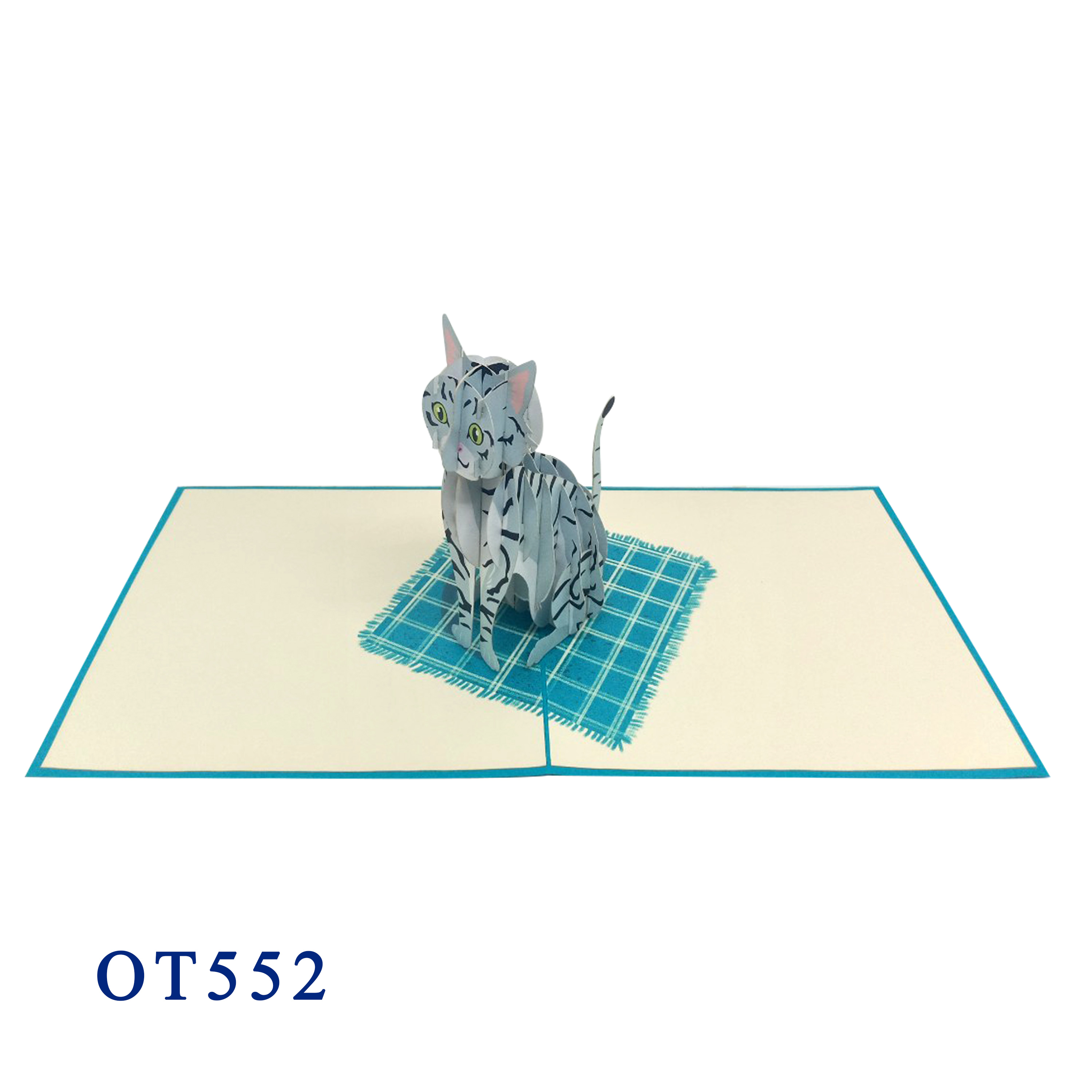 American Shorthair Cat Pop Up Card