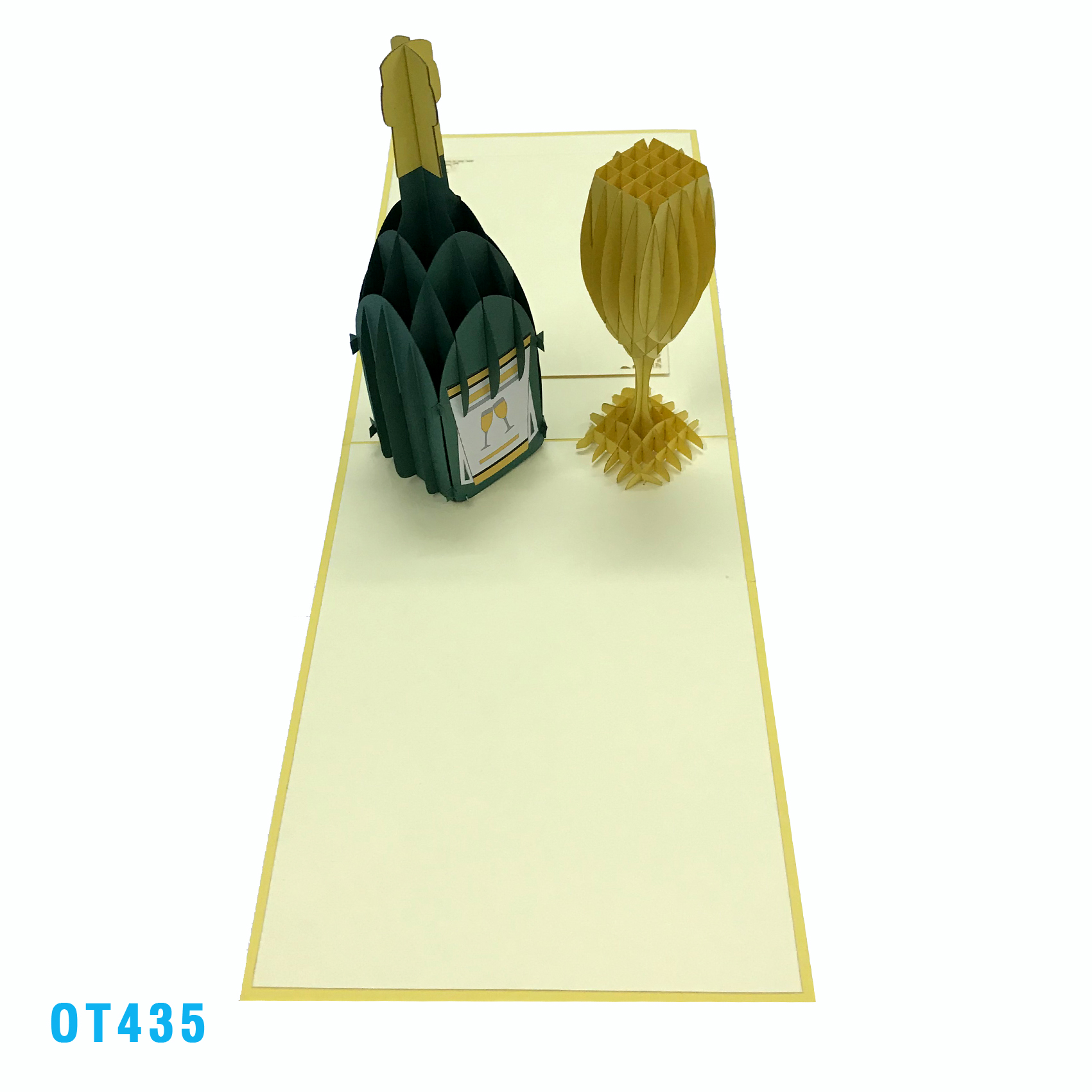 Champagne Pop Up 3D Card