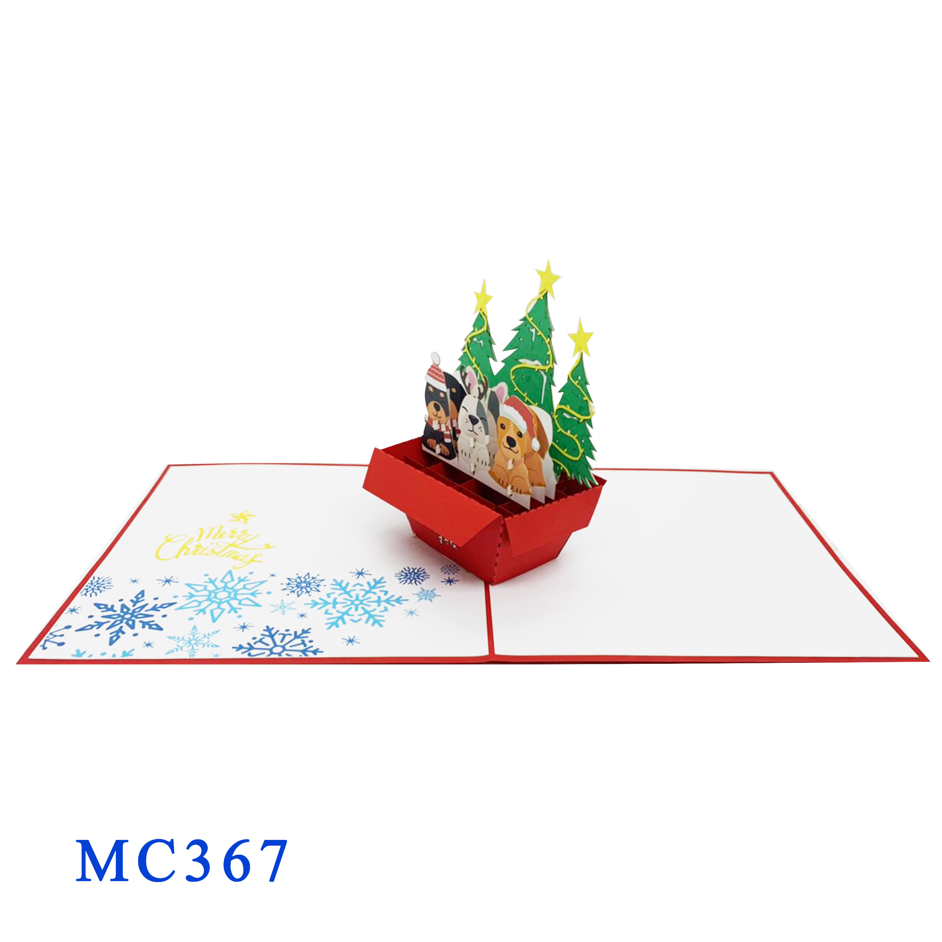 Dogs Noel Pop Up Card