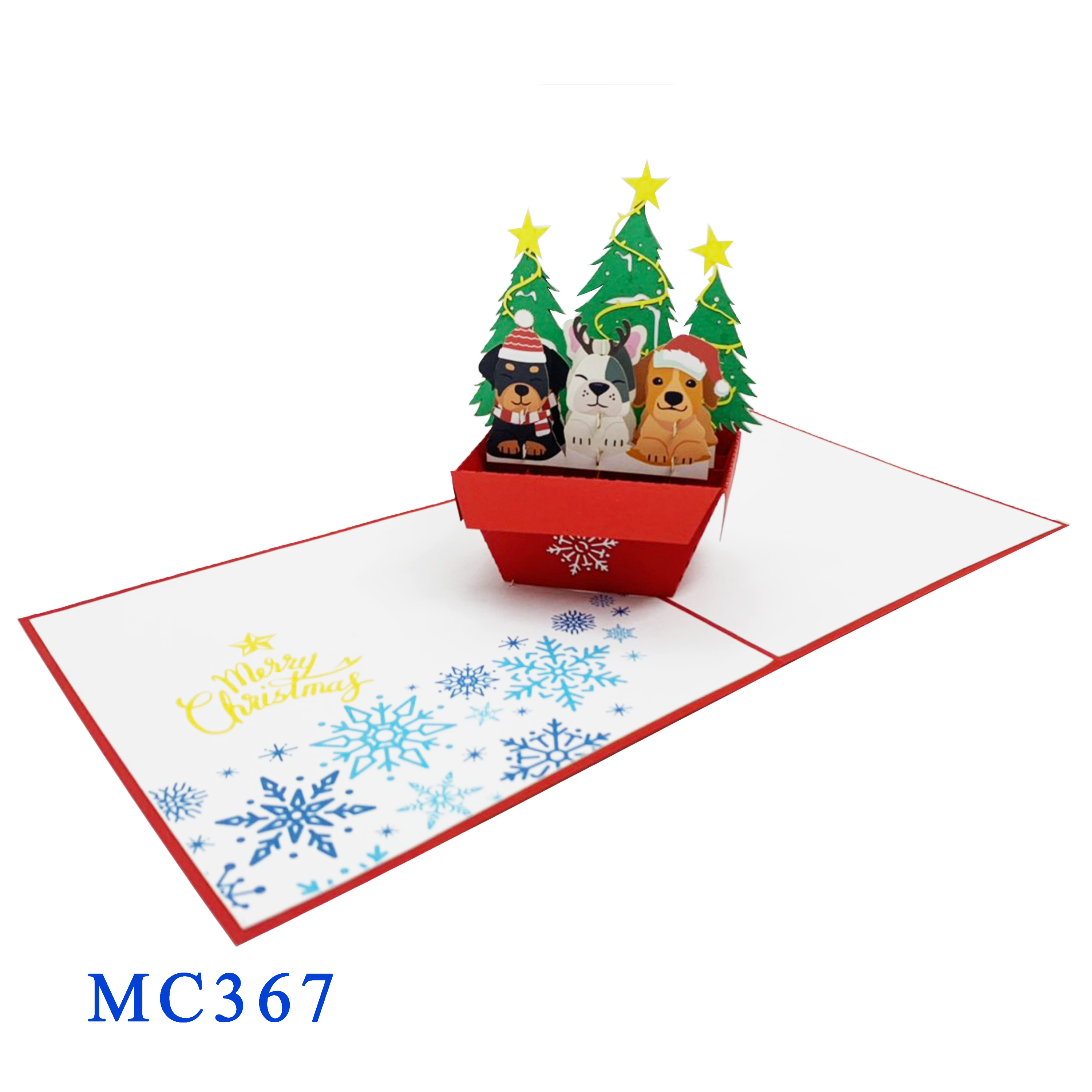 Dogs Noel Pop Up Card