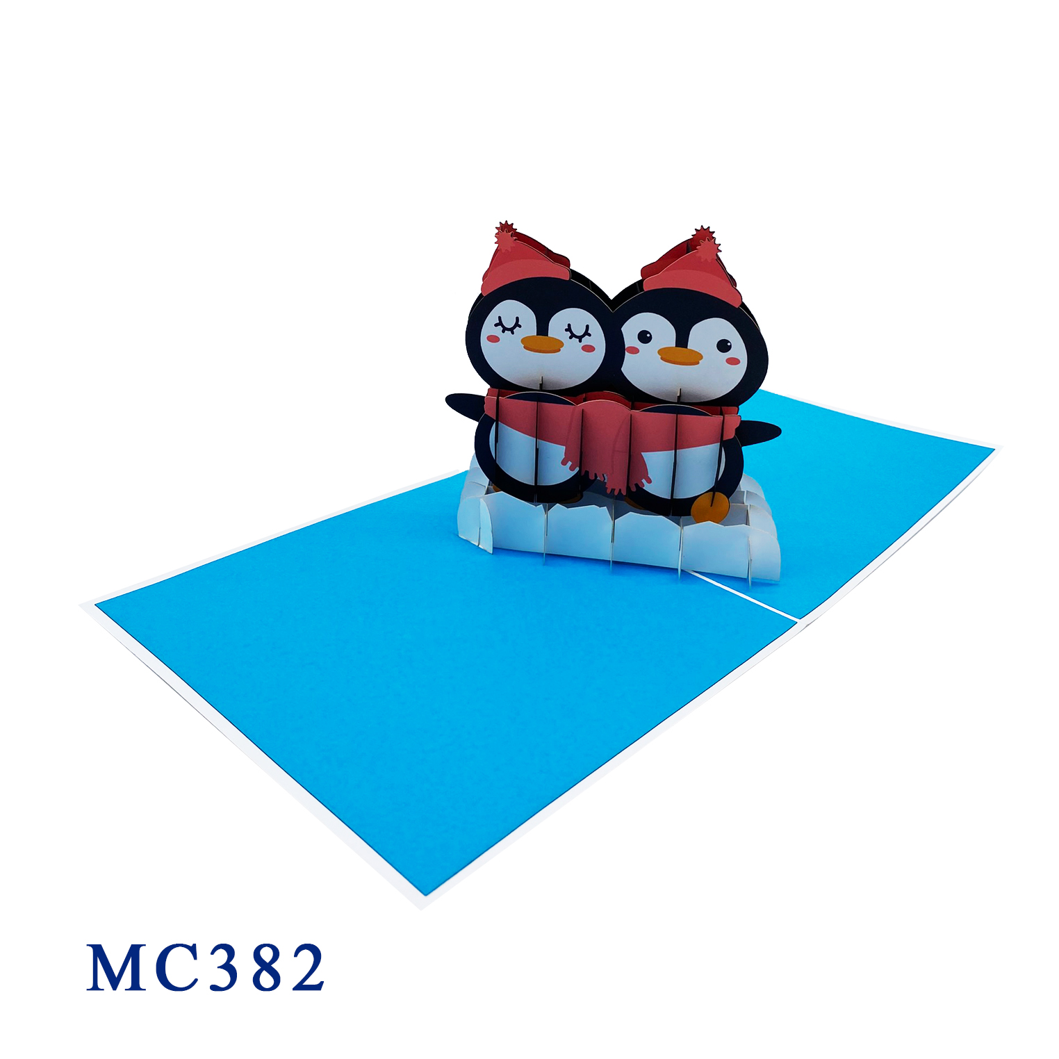 Chrismas Penguins Pop Up Card