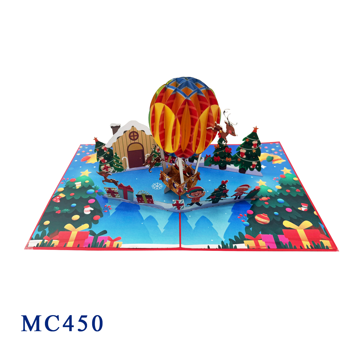 Christmas Airballoon Pop Up Card