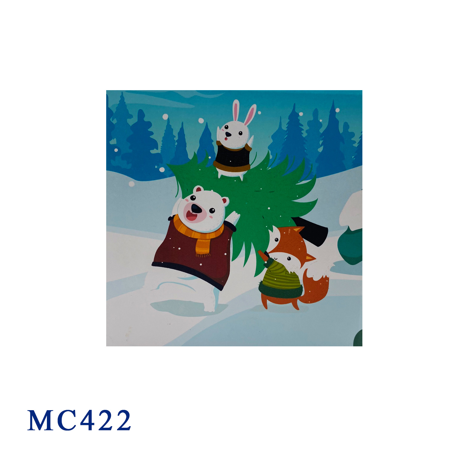 Christmas Animals Pop Up 3D Card