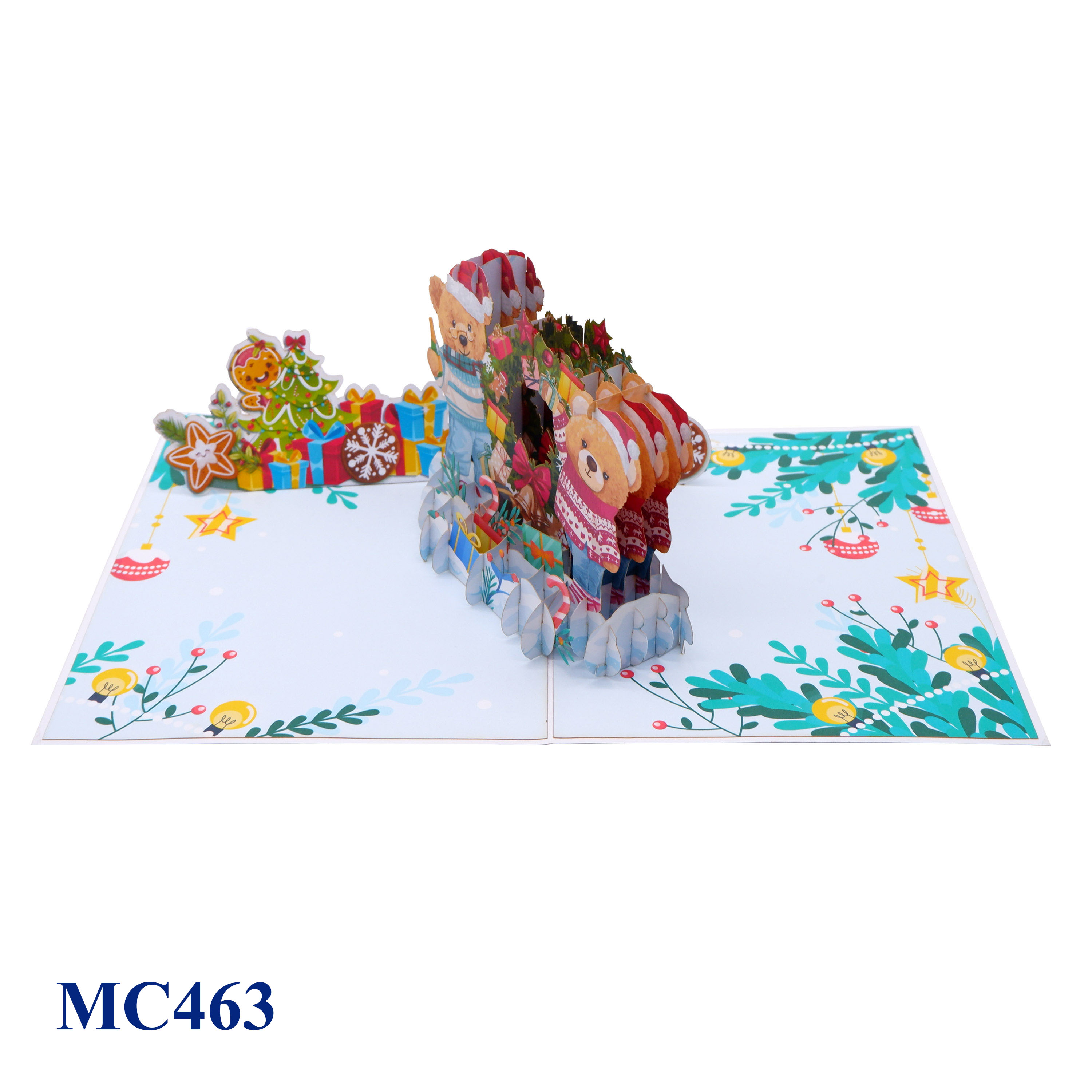 Christmas Bears Pop Up Card