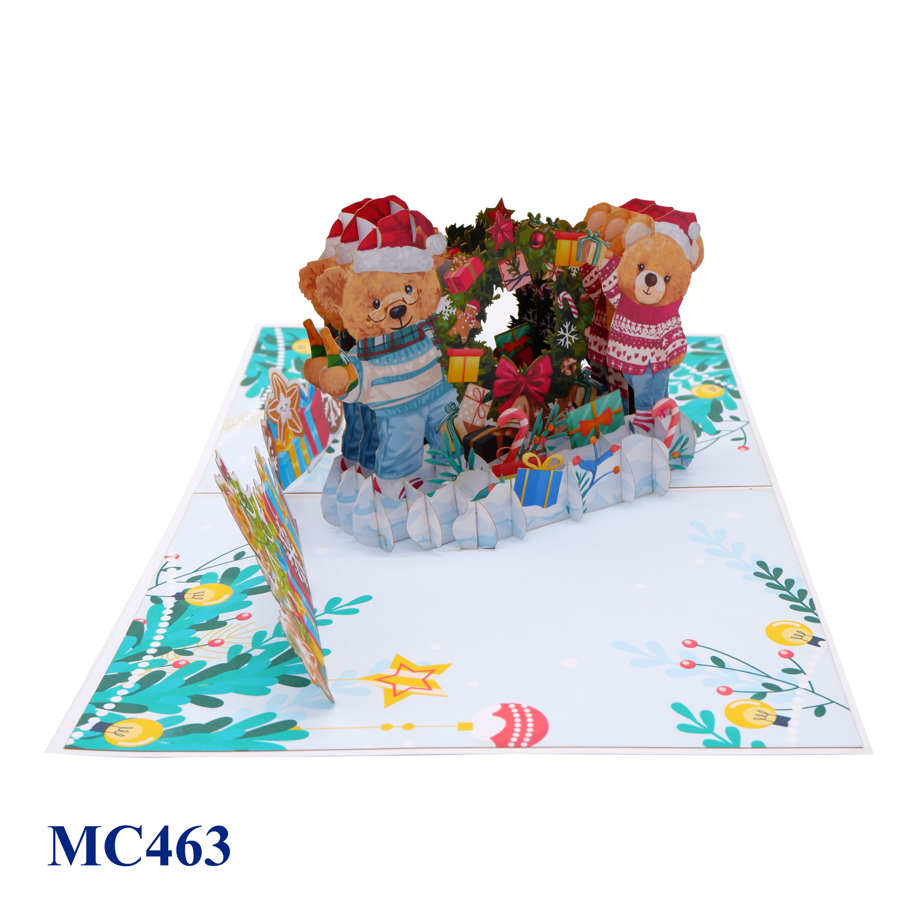 Christmas Bears Pop Up Card