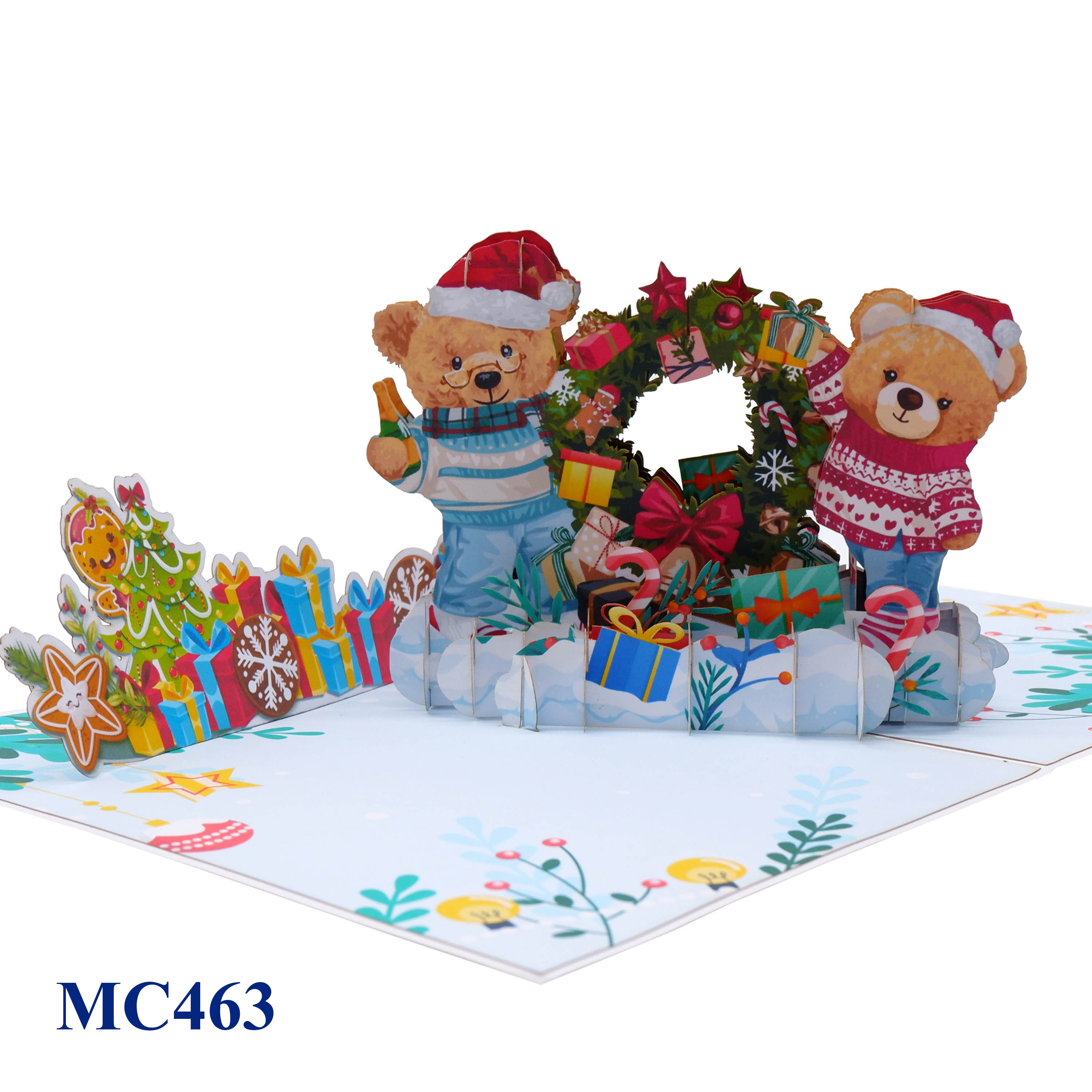 Christmas Bears Pop Up Card