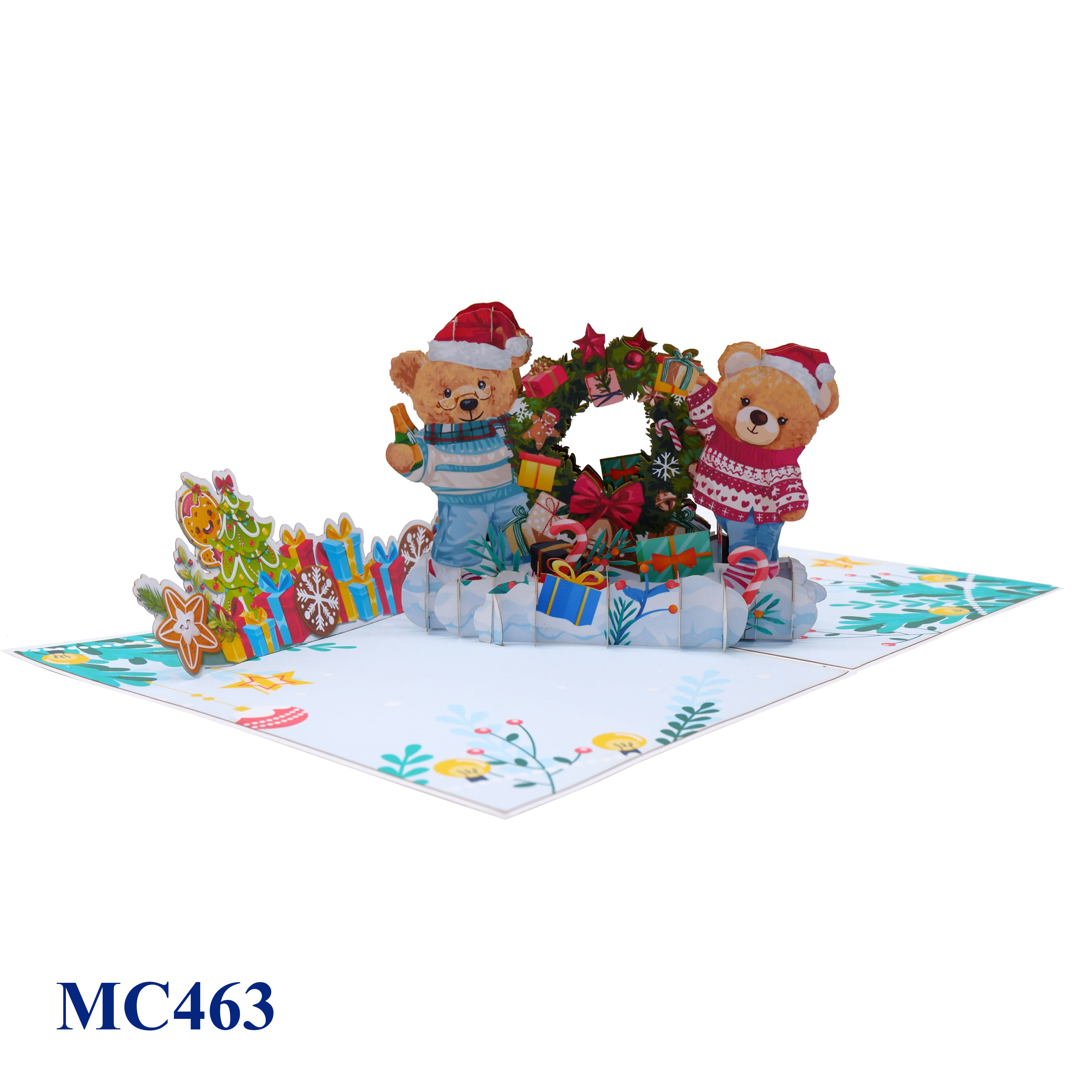 Christmas Bears Pop Up Card