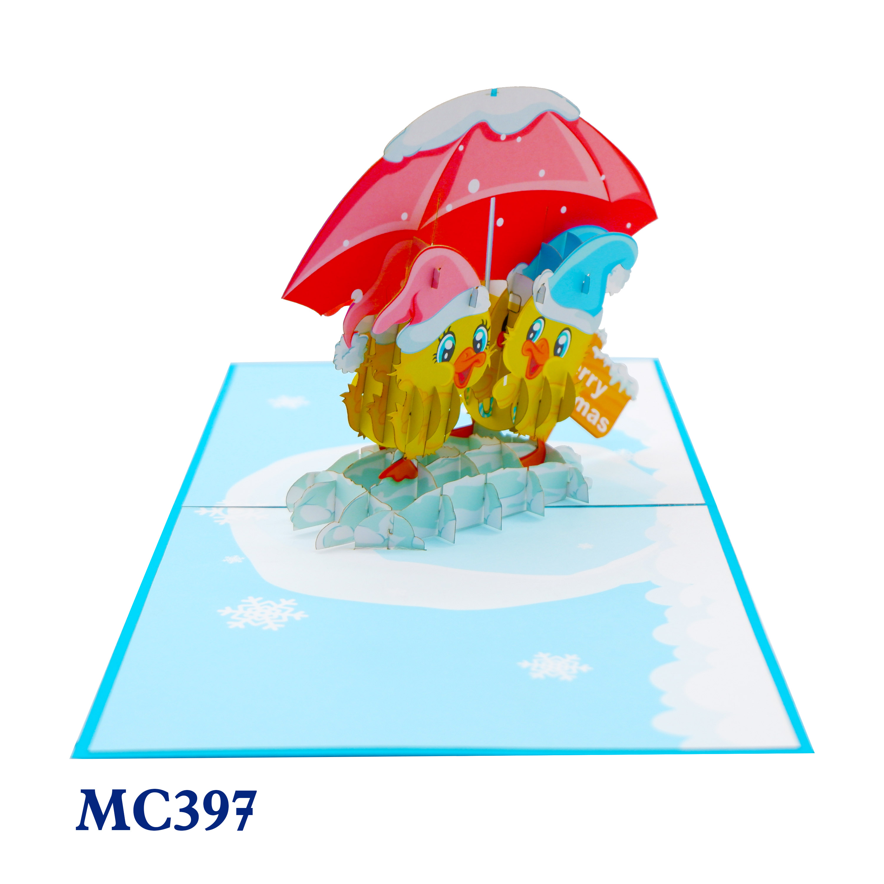 Christmas Ducks Pop Up Card