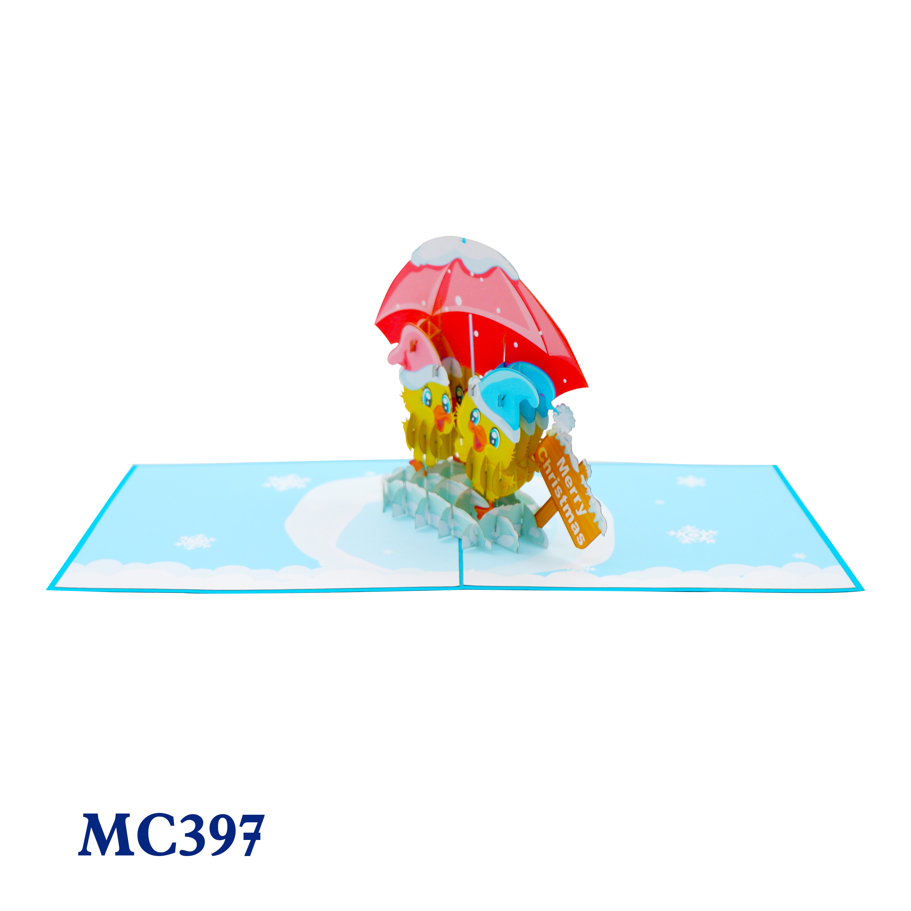 Christmas Ducks Pop Up Card