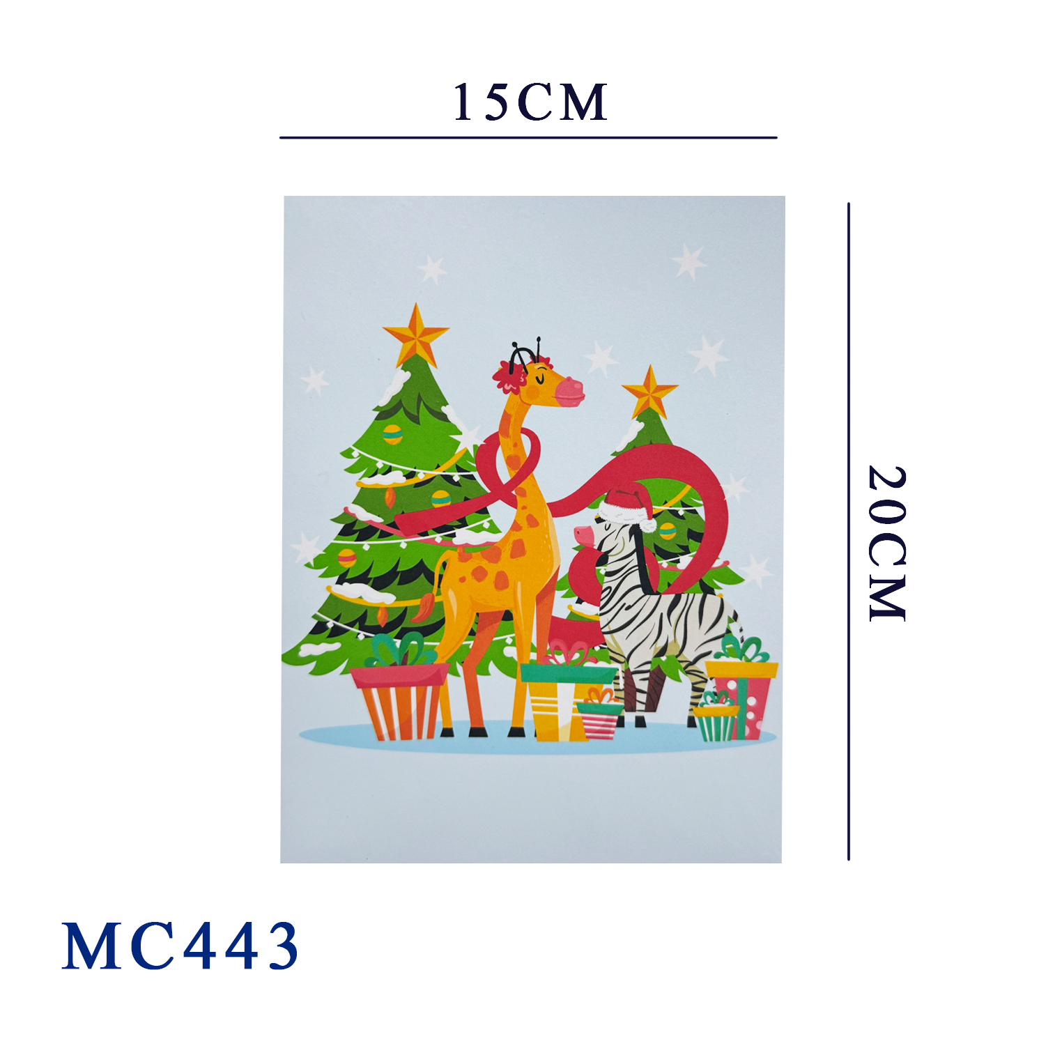Animals Christmas Forest Pop Up Card