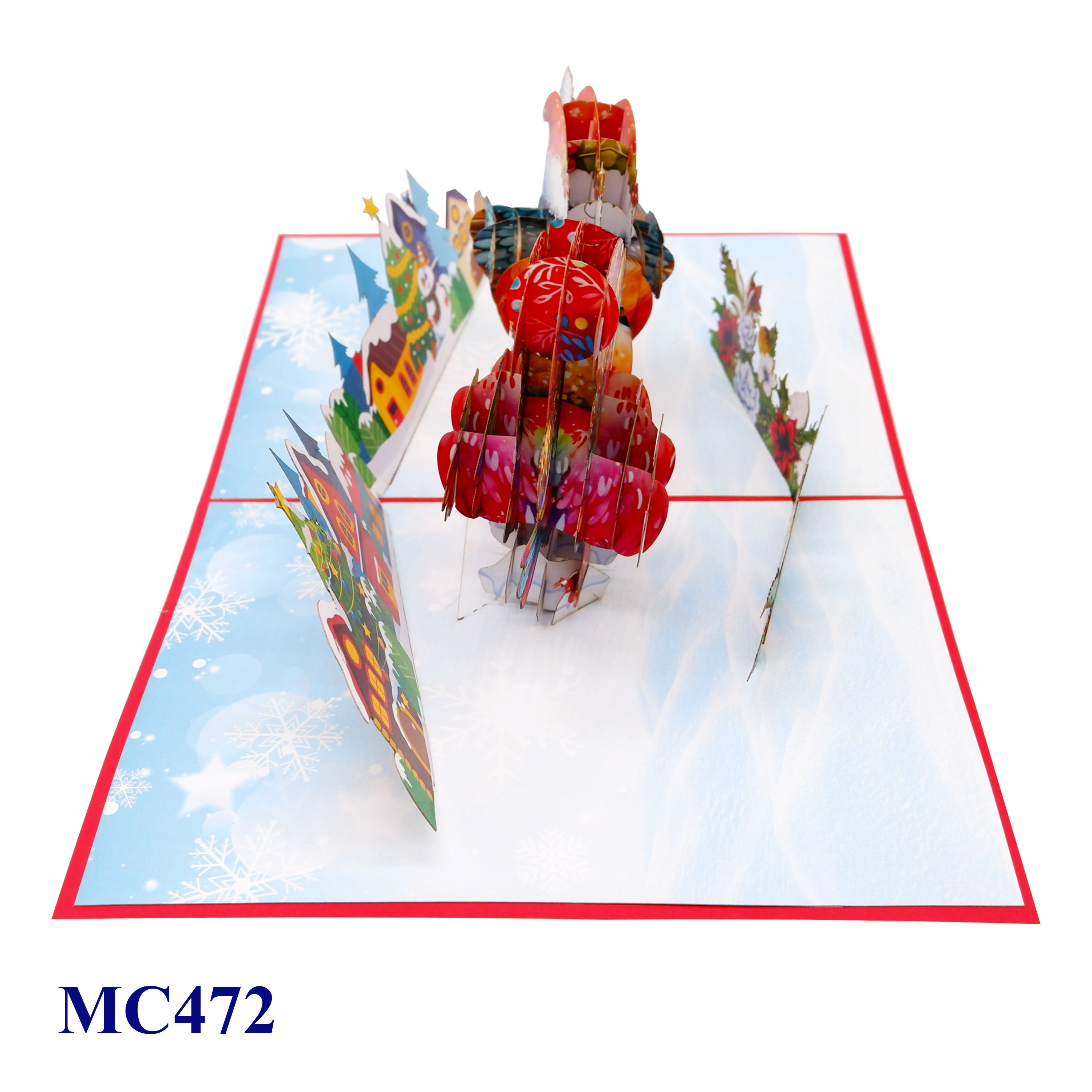 Christmas Lovebirds Pop-Up Card