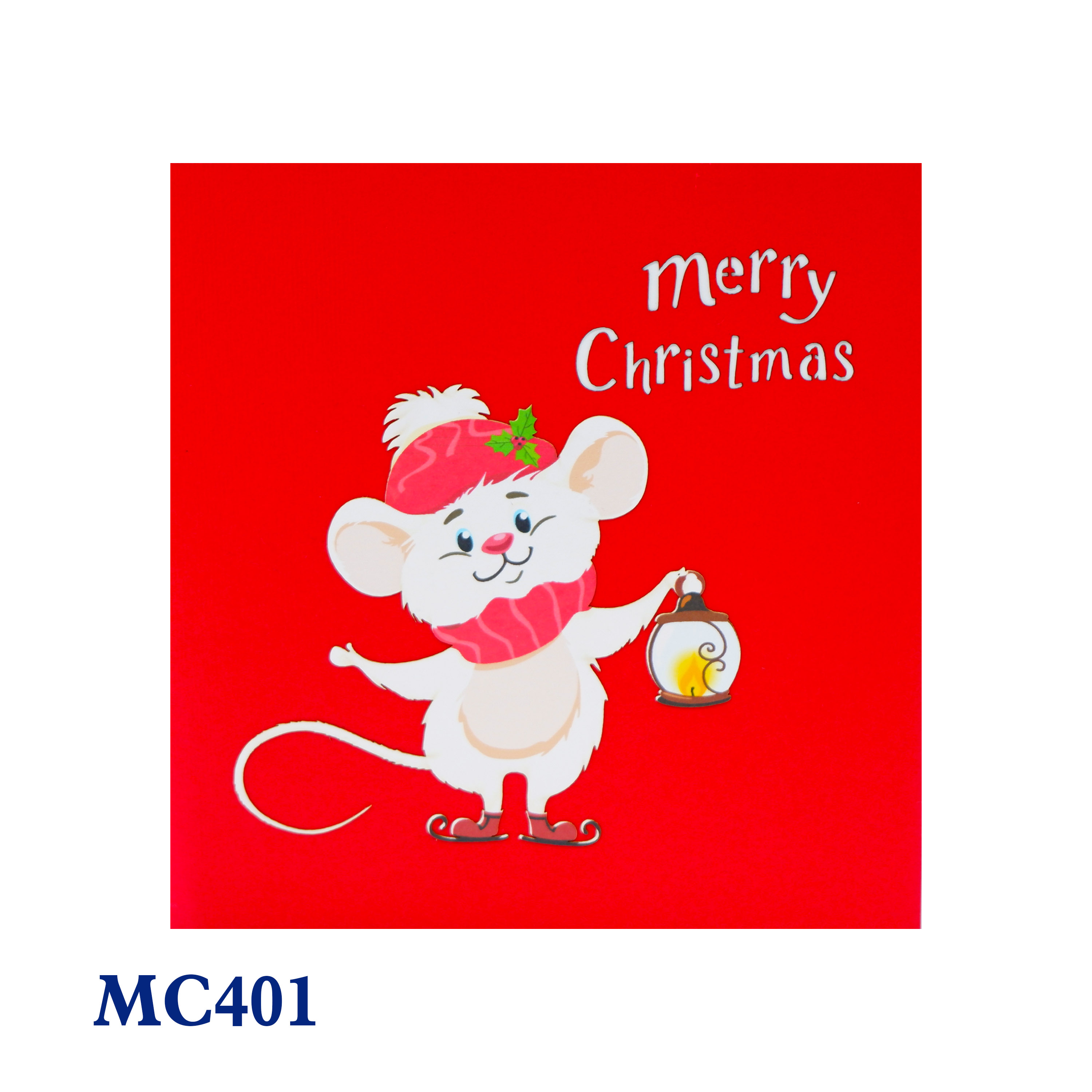 Christmas Mouse Pop Up Card