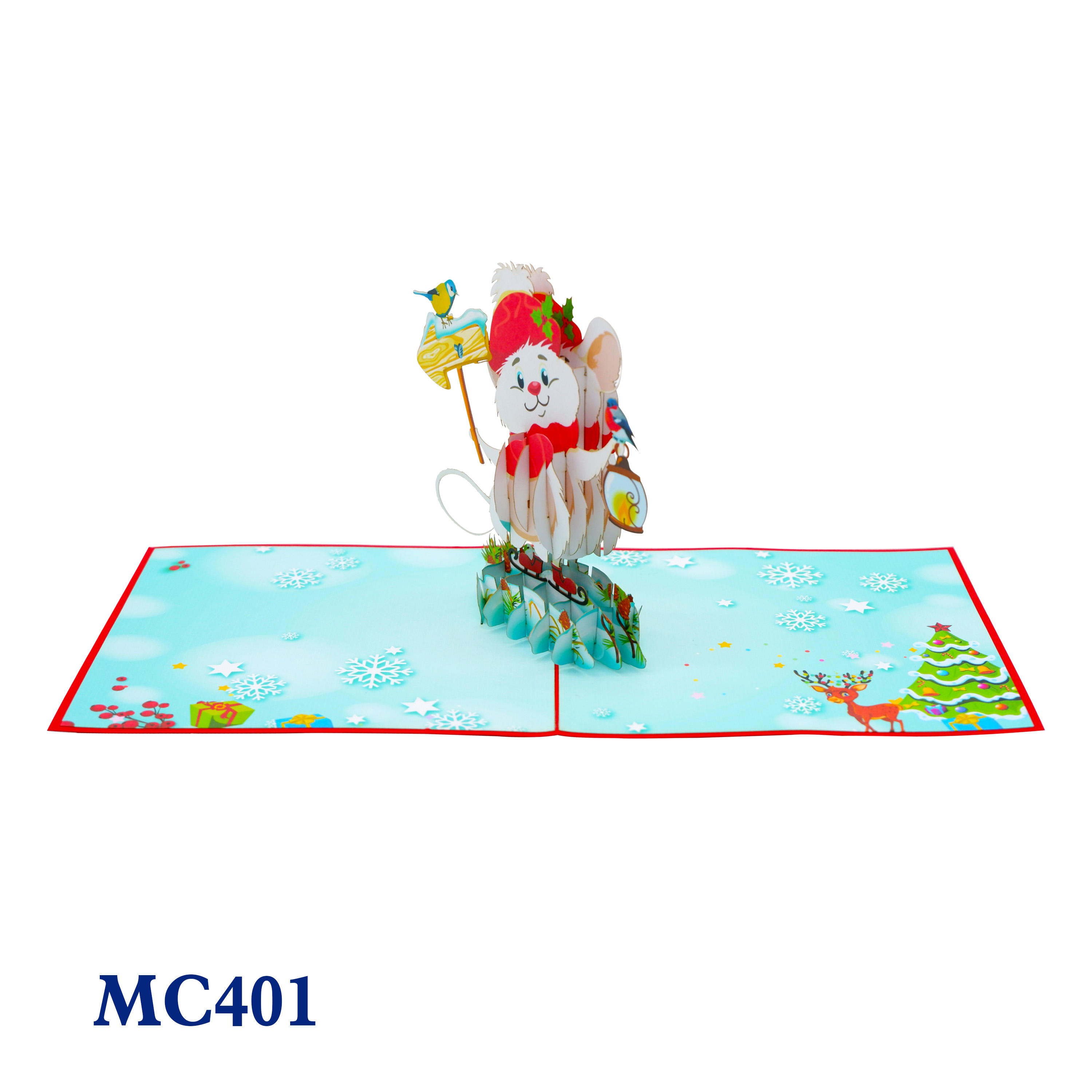 Christmas Mouse Pop Up Card
