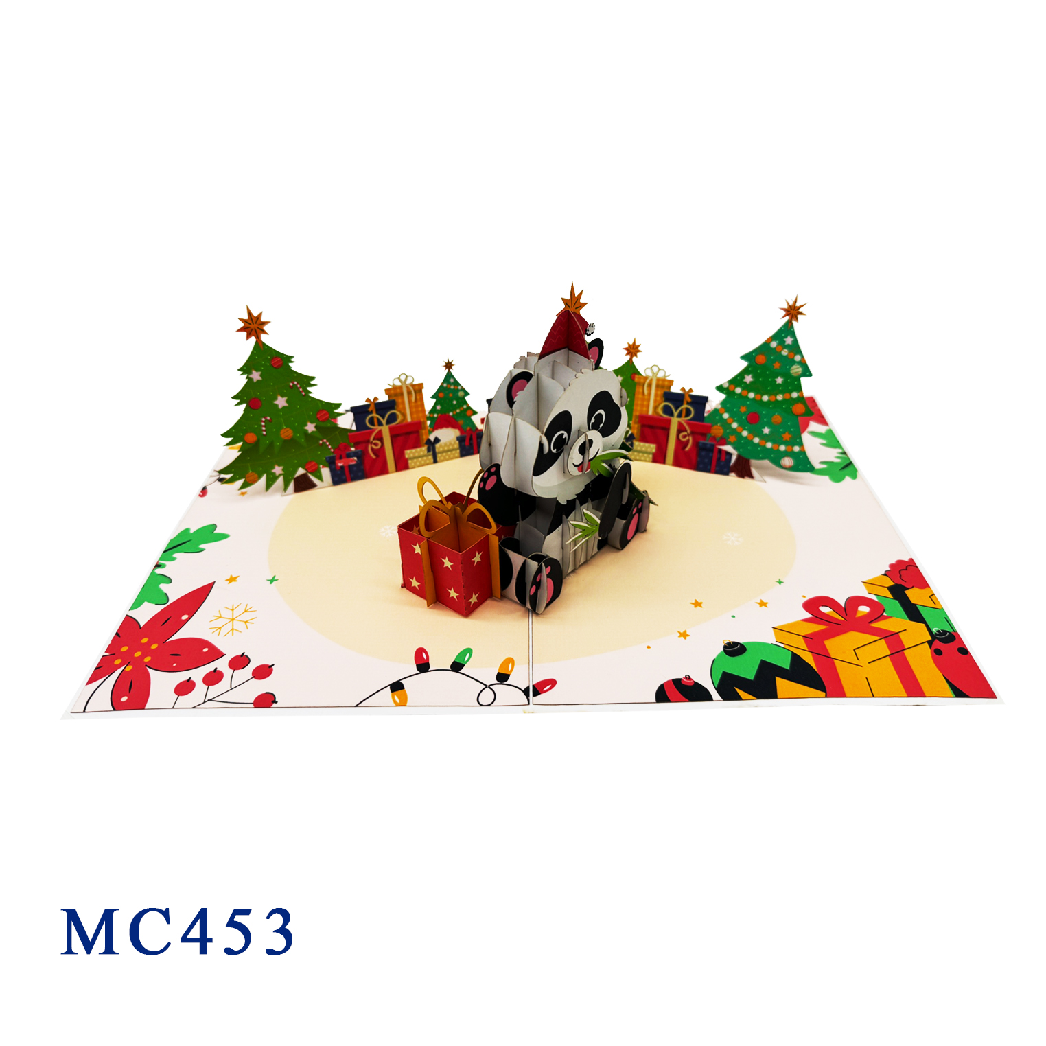 Christmas Panda Pop Up Card