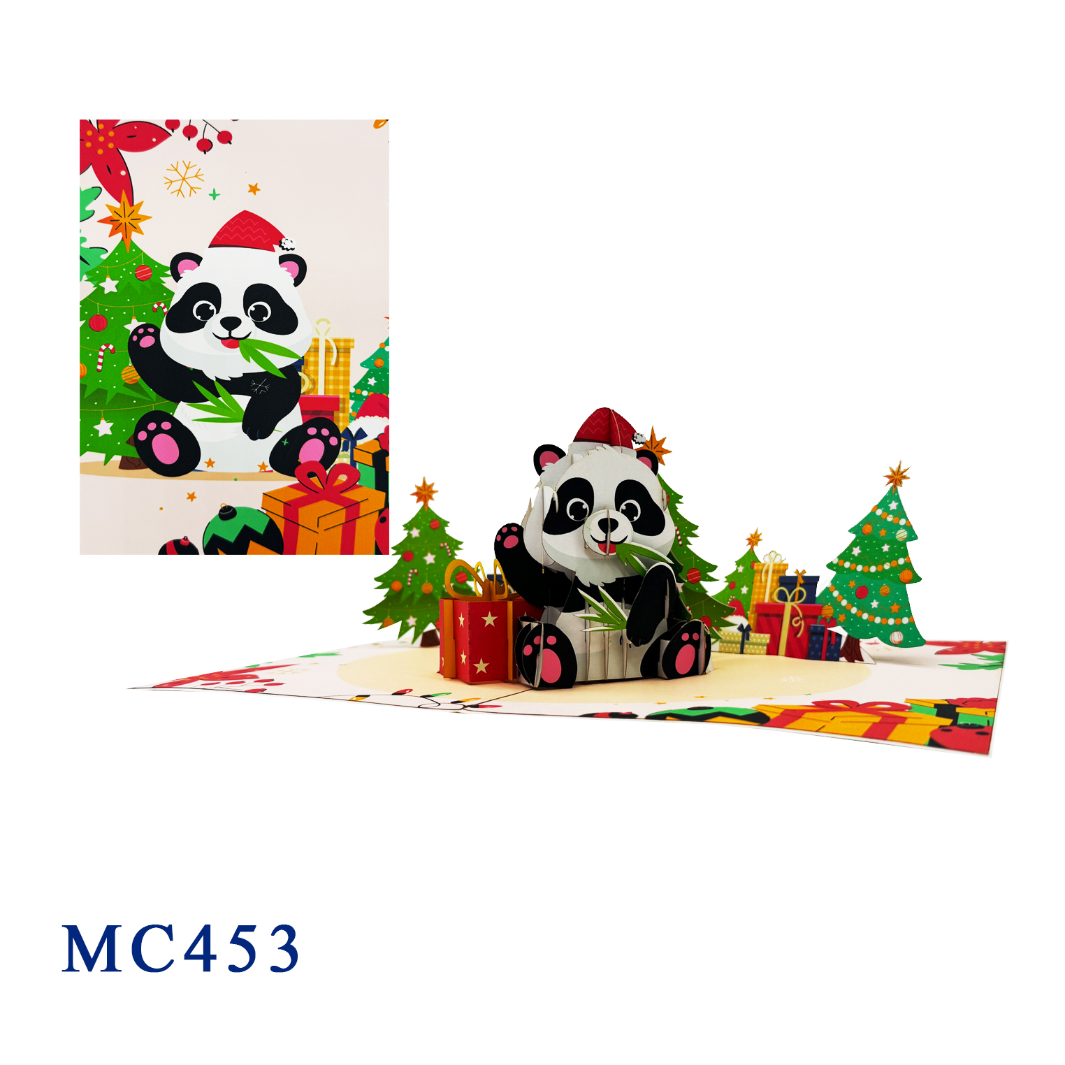 Christmas Panda Pop Up Card