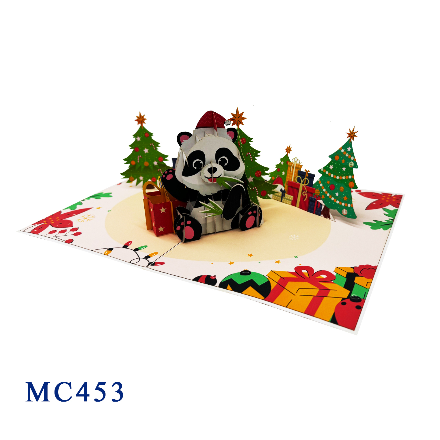 Christmas Panda Pop Up Card