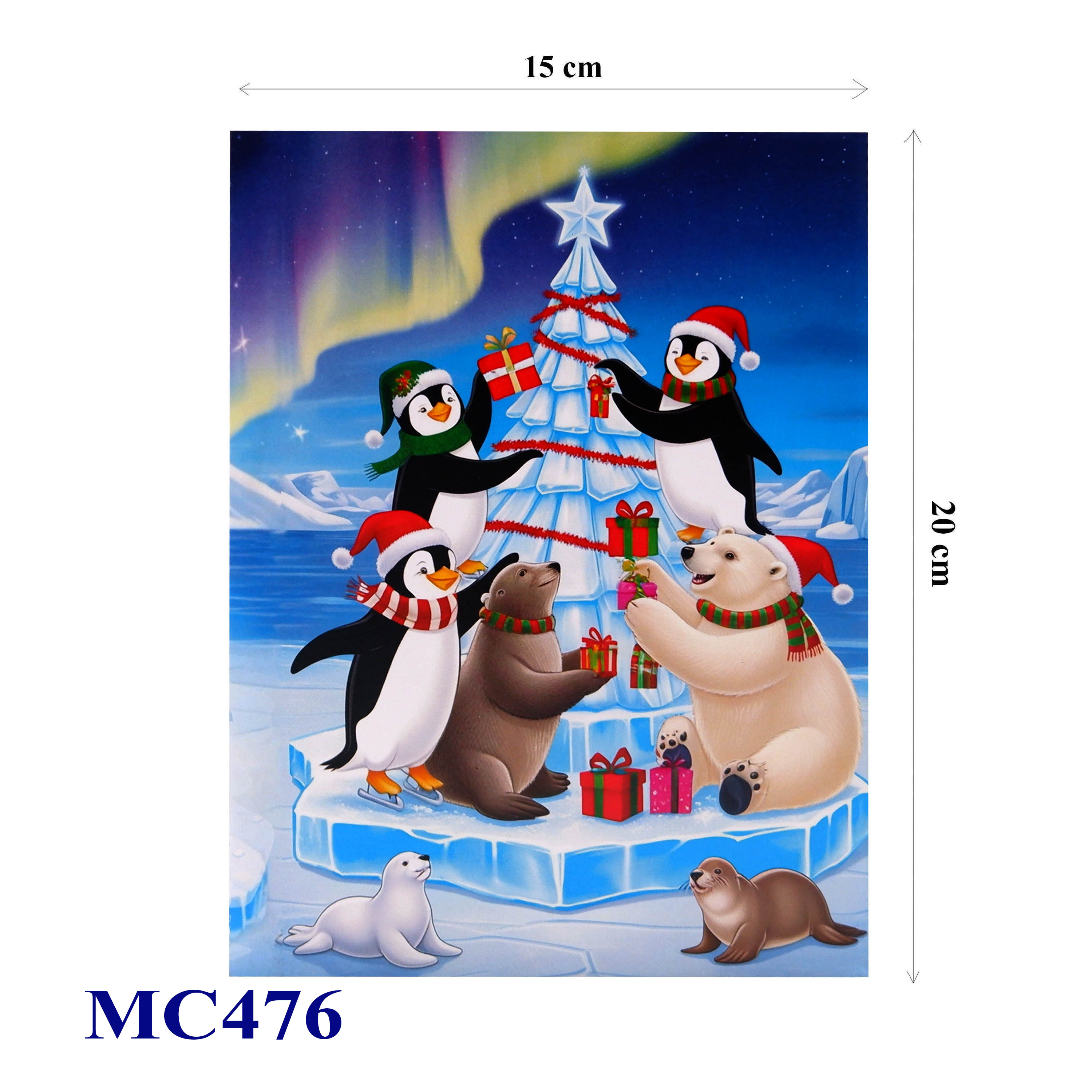 Christmas Pop-Up Card – Arctic Penguins & Polar Bears