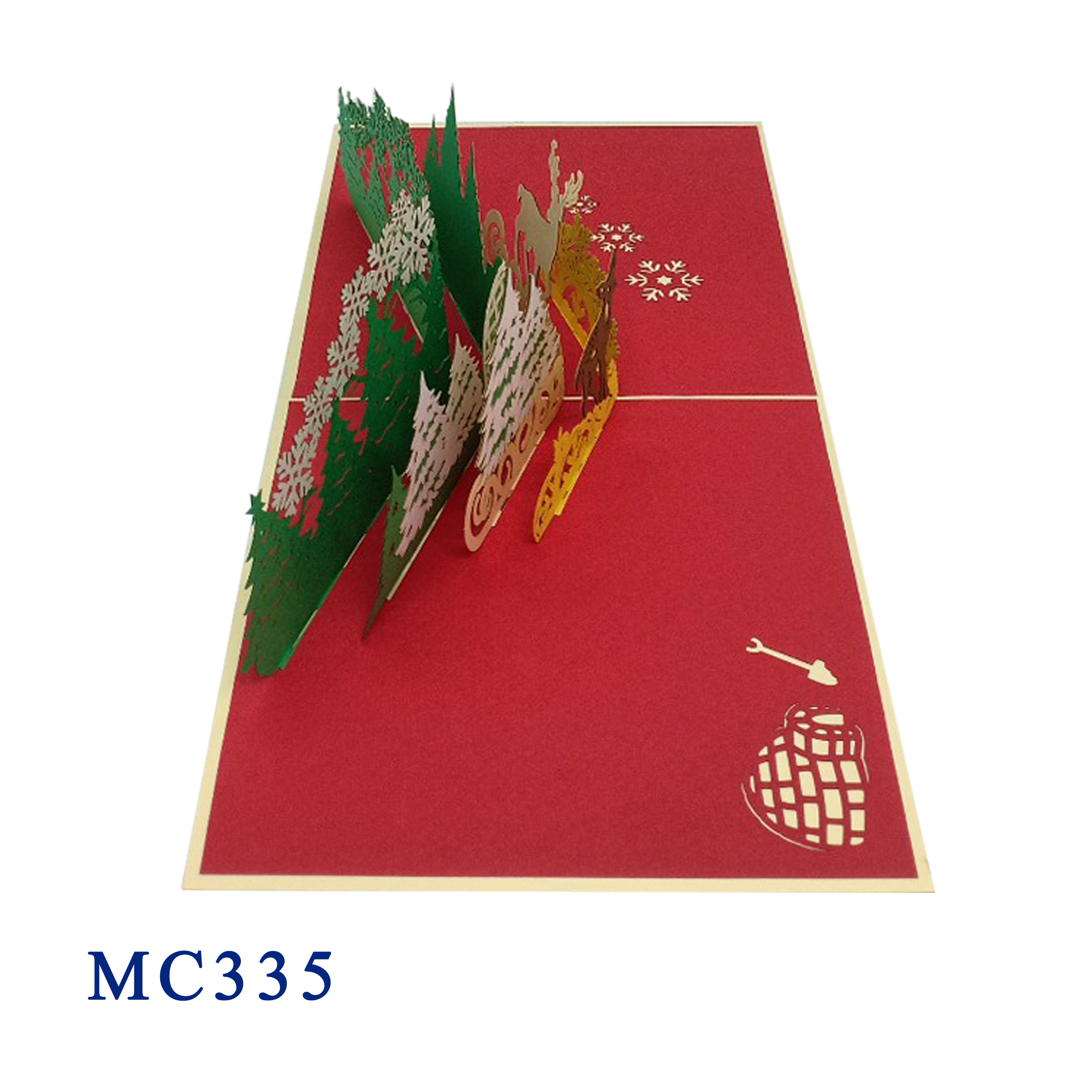 Forest Christmas Pop Up Card