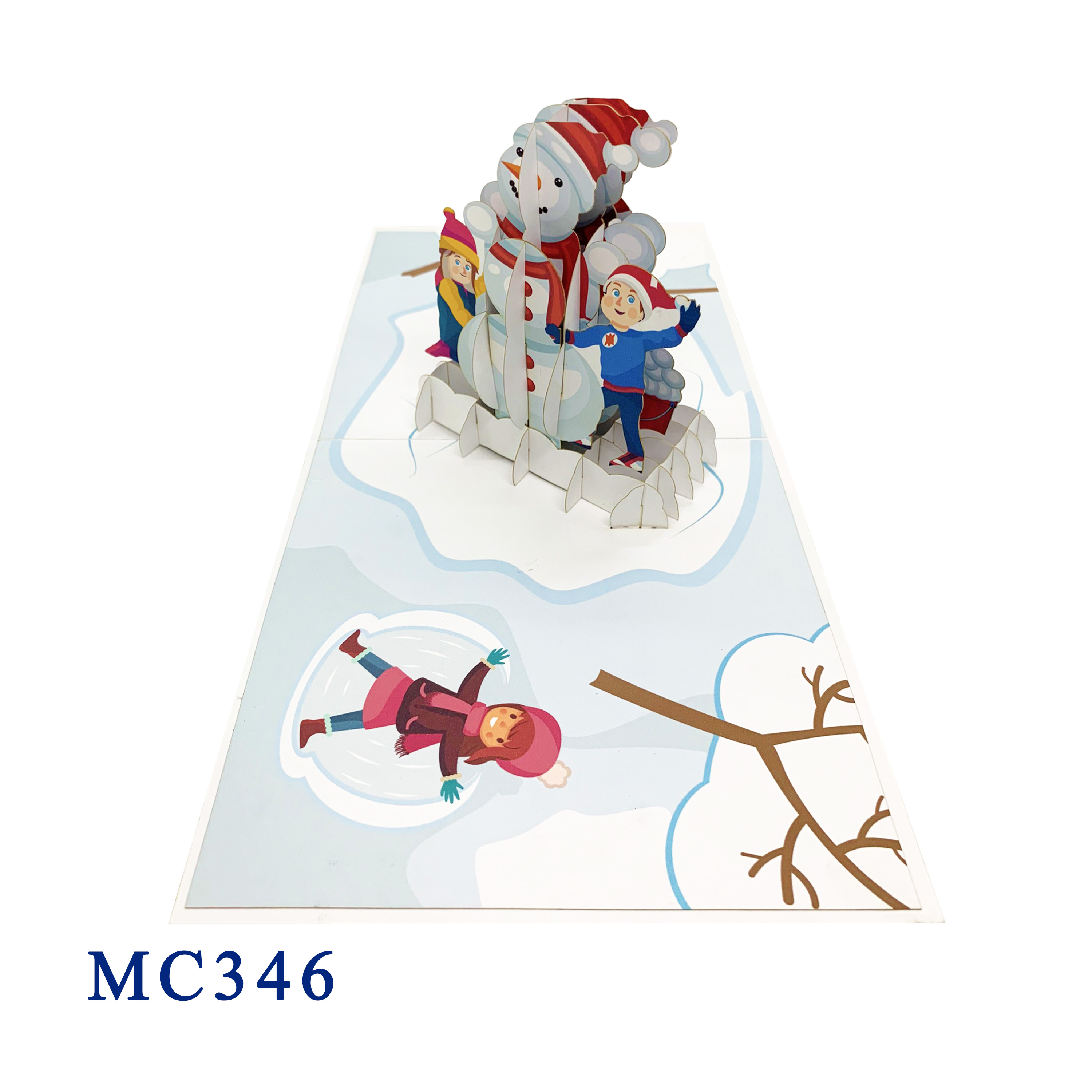 Christmas Snowman Pop Up Card