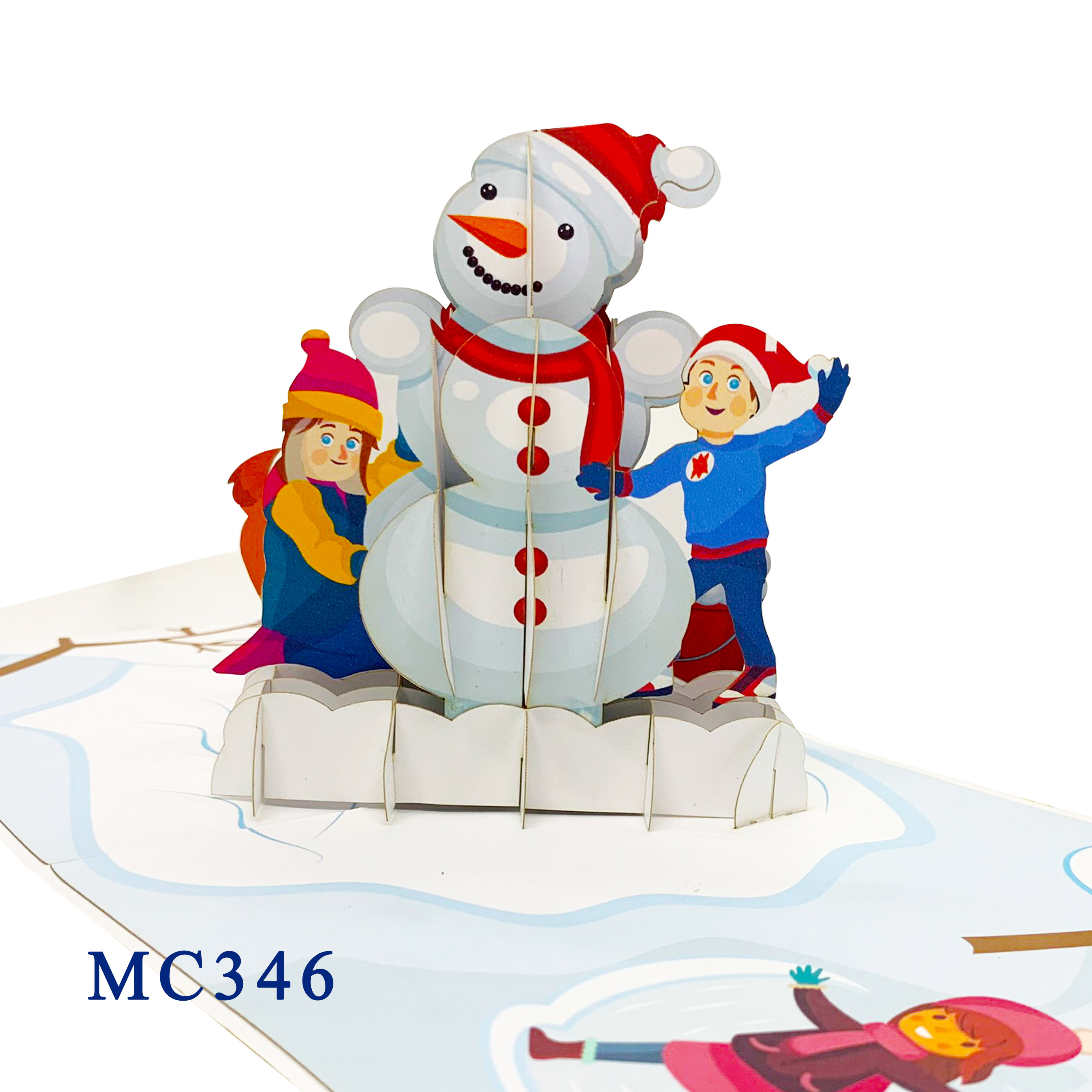 Christmas Snowman Pop Up Card