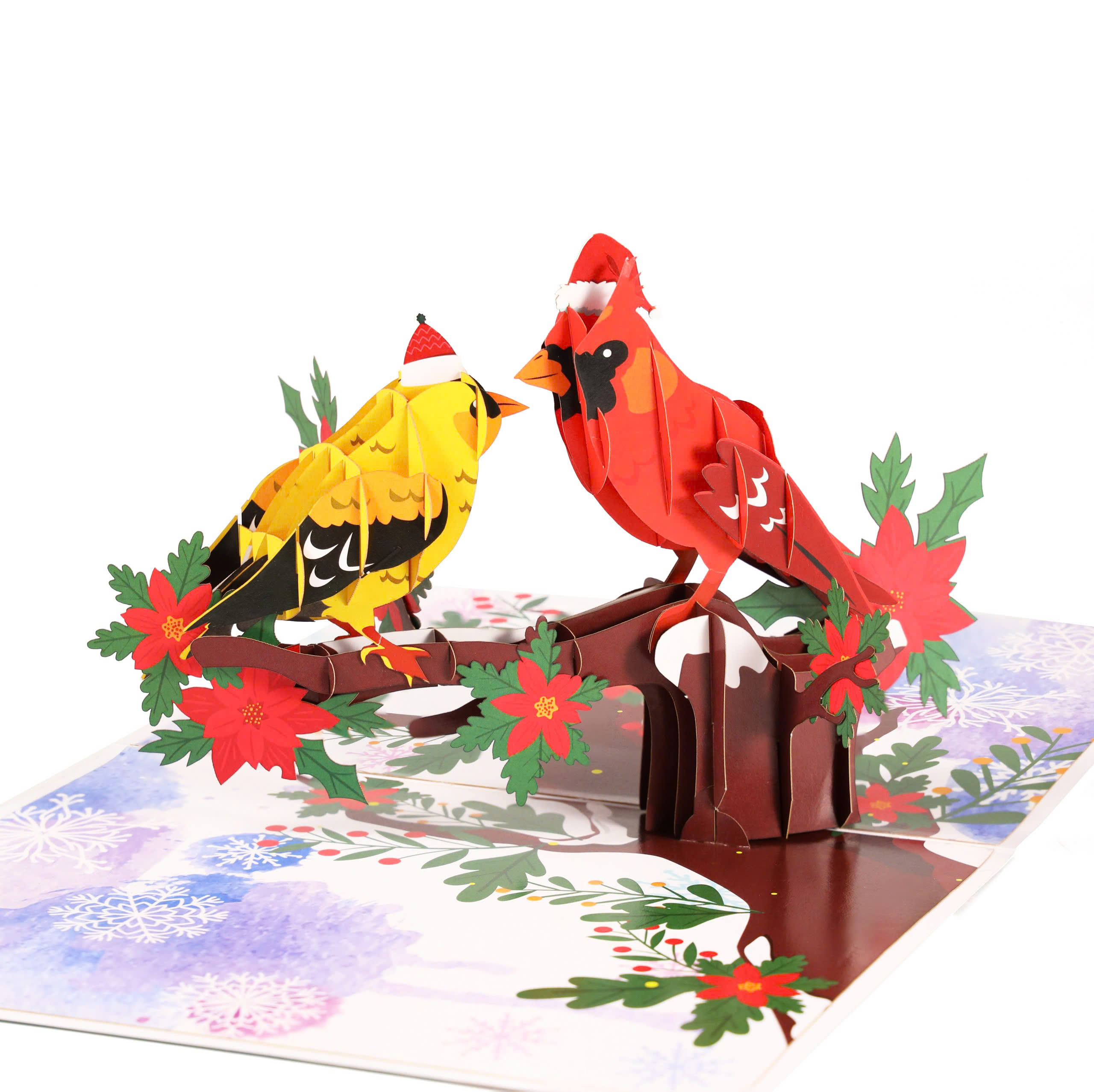 Christmas Songbird Pop-up Card – A Festive Greeting Full of Joy