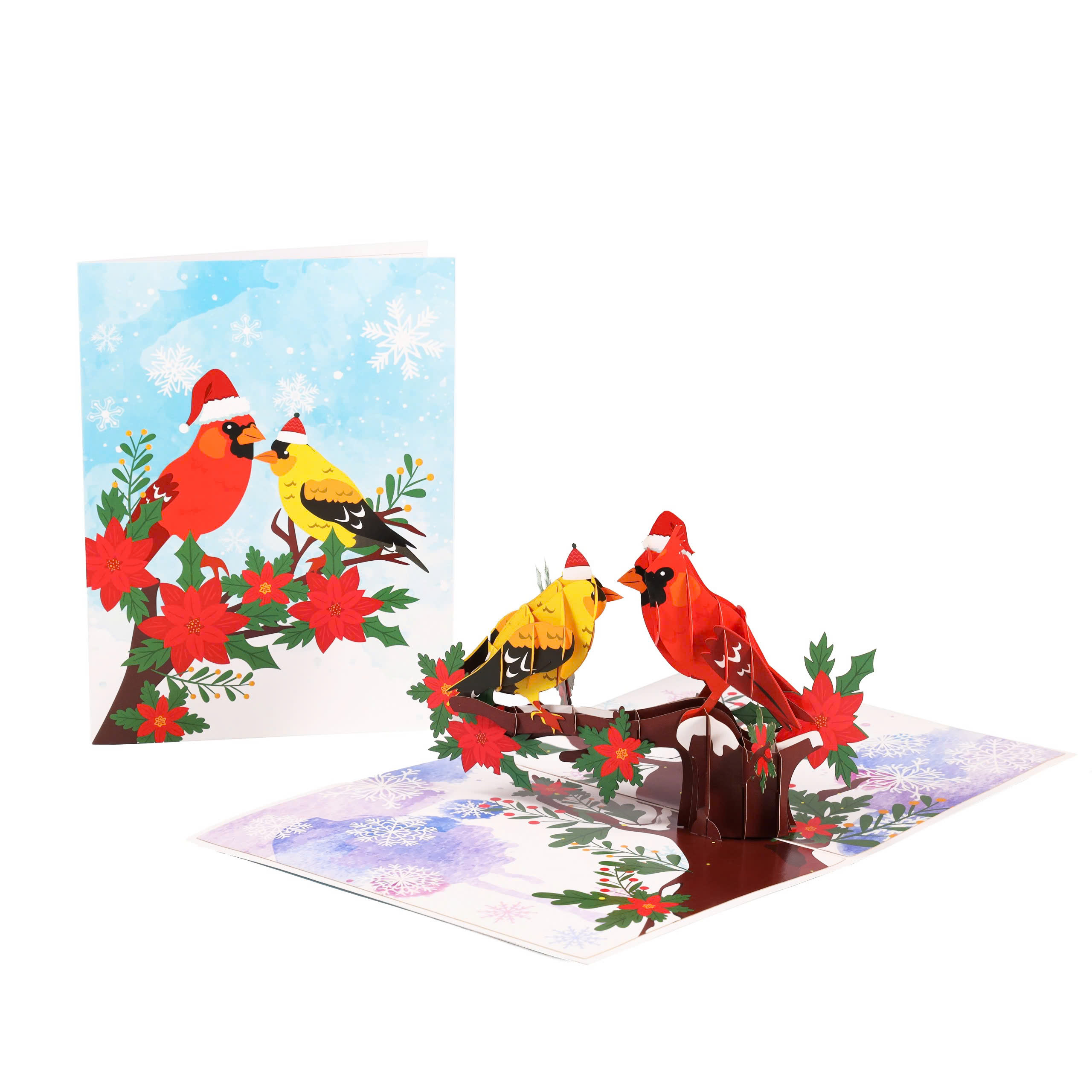 Christmas Songbird Pop-up Card – A Festive Greeting Full of Joy